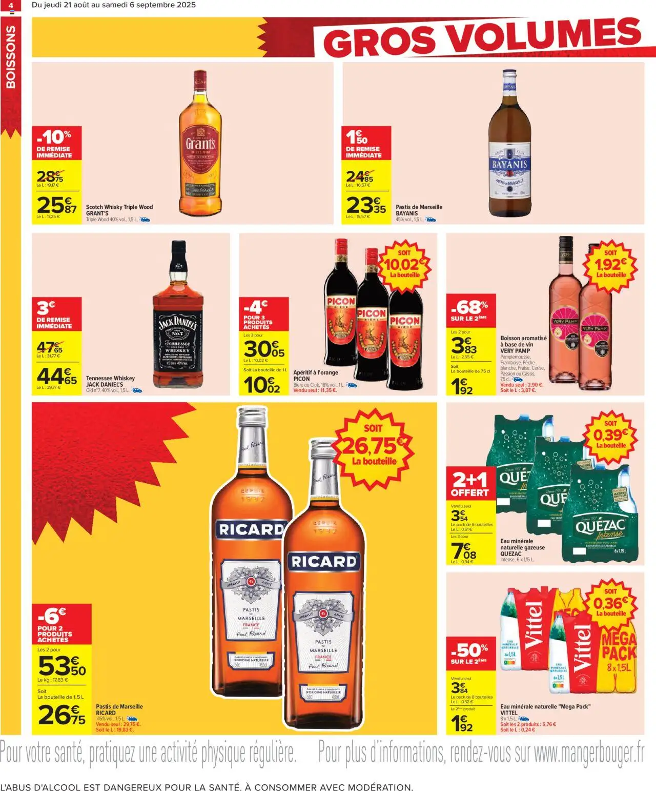  | Page: 6 | Produits: Whisky, Ricard, Pastis, Bière