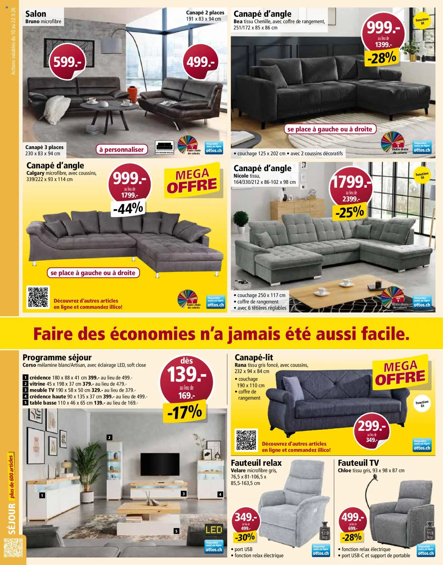 Otto's Aktionen FR – gültig ab 10.03.2026 | Seite: 10 | Produkte: Vitrine, TV, Usb