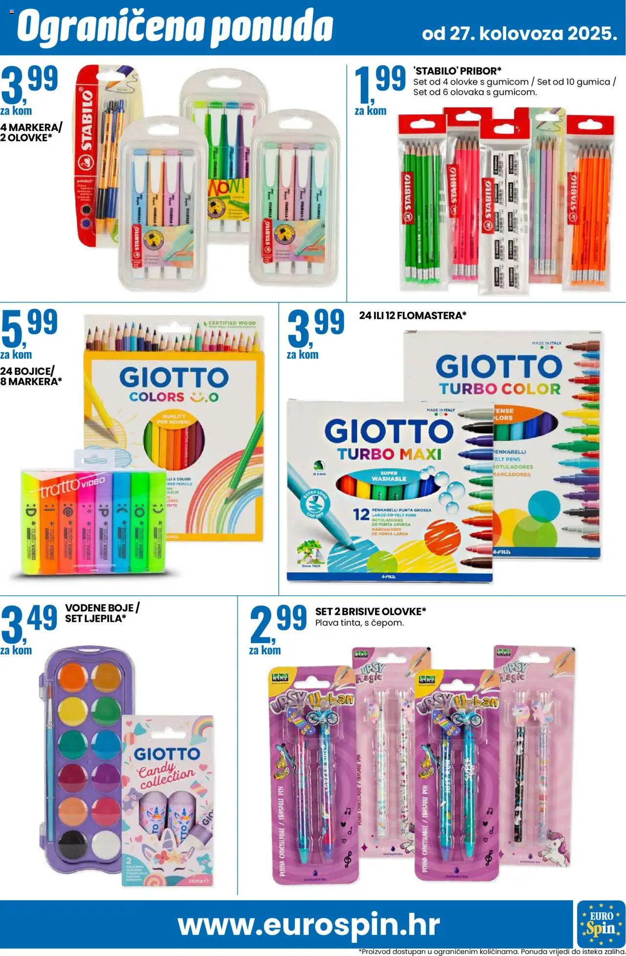 Eurospin katalog | vrijedi od 27.08.2025 | Stranica: 15 | Proizvodi: Vodene boje, Med, Video