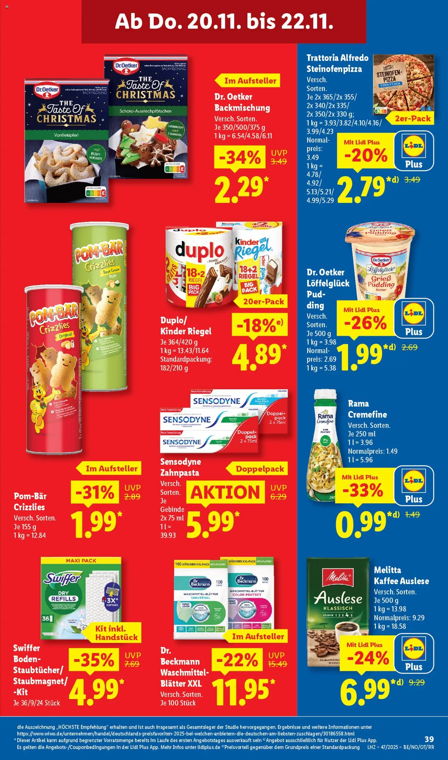 Lidl Prospekt Holzminden – gültig ab 17.11.2025 | Seite: 59 | Produkte: Melitta, Rama, Kaffee, Waschmittel