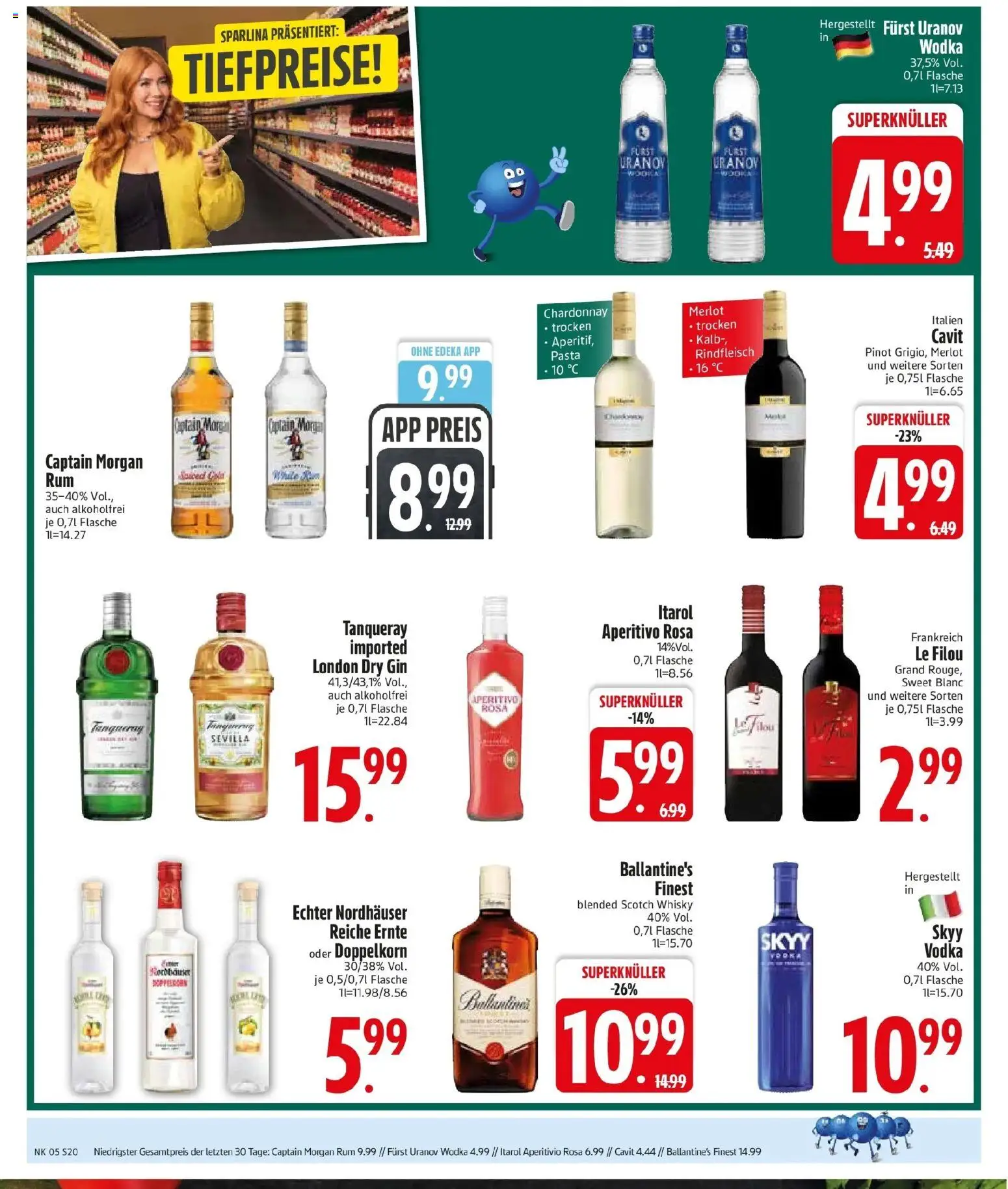 Edeka prospekt Altomünster	 (ab 26.01.2026) » Angebote Online | Seite: 22 | Produkte: Whisky, Vodka, Rindfleisch, Gin