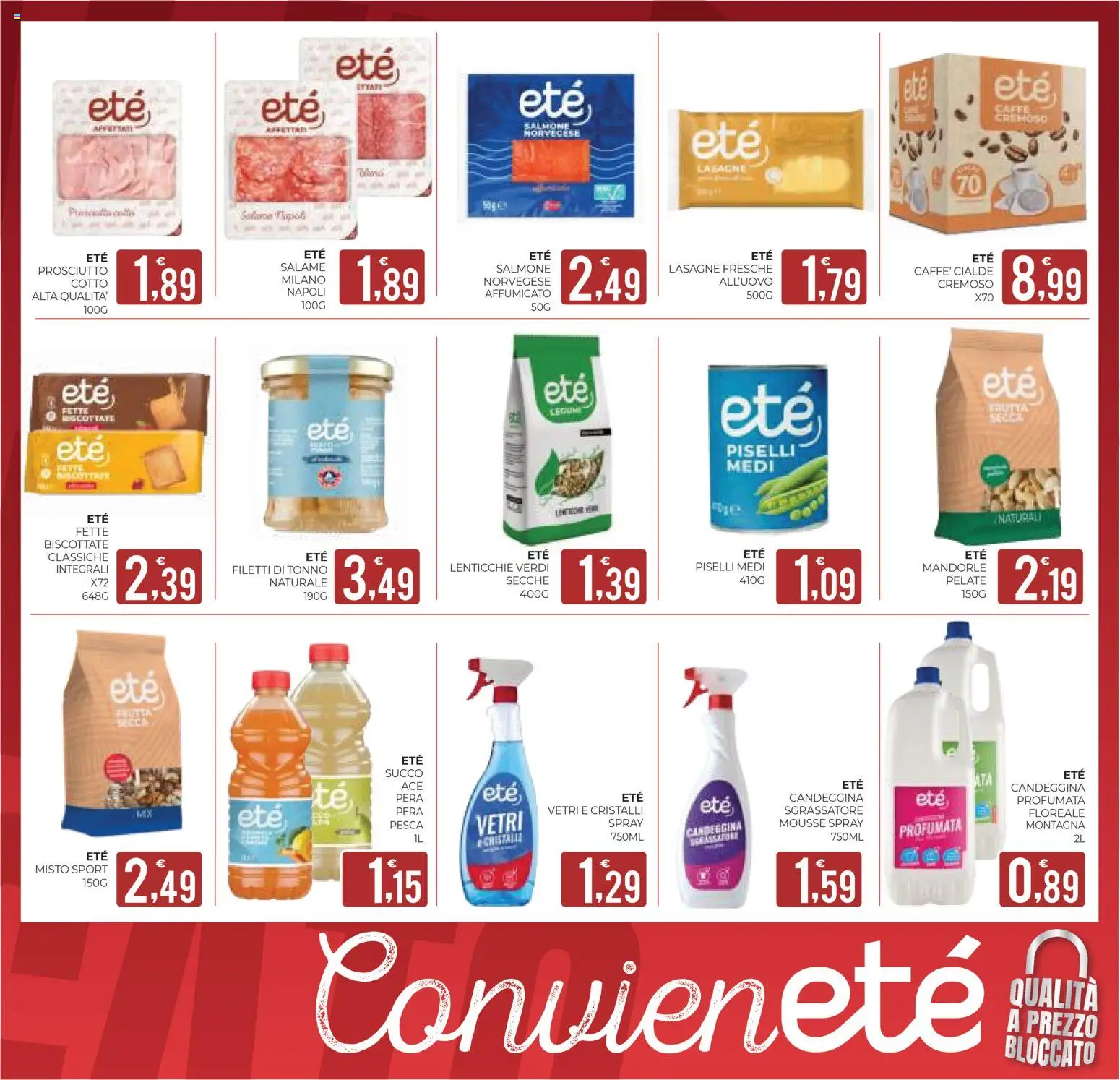 Volantino Eté del 31.10.2025 | Pagina: 18 | Prodotti: Sgrassatore, Mandorle, Tonno, Fette biscottate