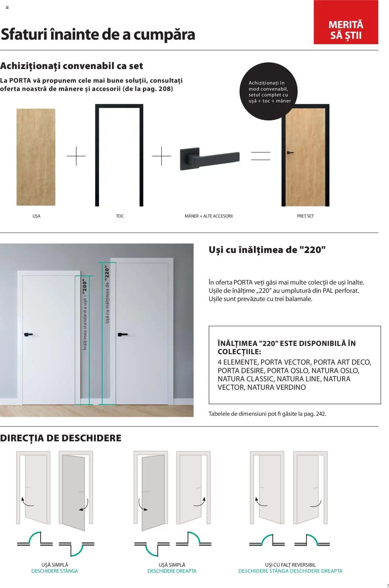 Catalog Proges – valabil de la 01.05.2025 | Pagină: 7 | Produse: Mâner, Ușă