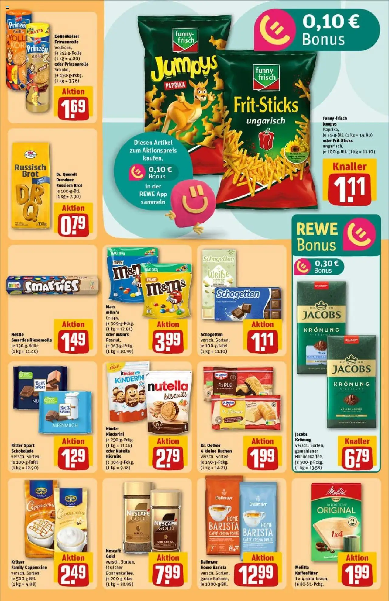 Rewe prospekt Butzbach	 - gültig ab dem 29.06.2025 | Seite: 29 | Produkte: Smarties, Mars, Nutella, Dallmayr