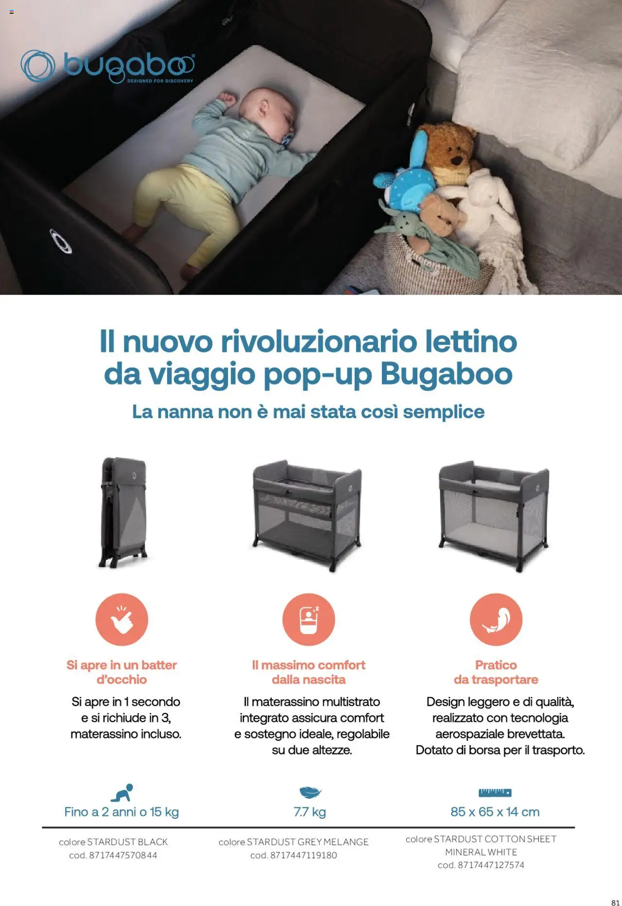 Volantino Prenatal del 01.01.2025 | Pagina: 74 | Prodotti: Lettino, Borsa