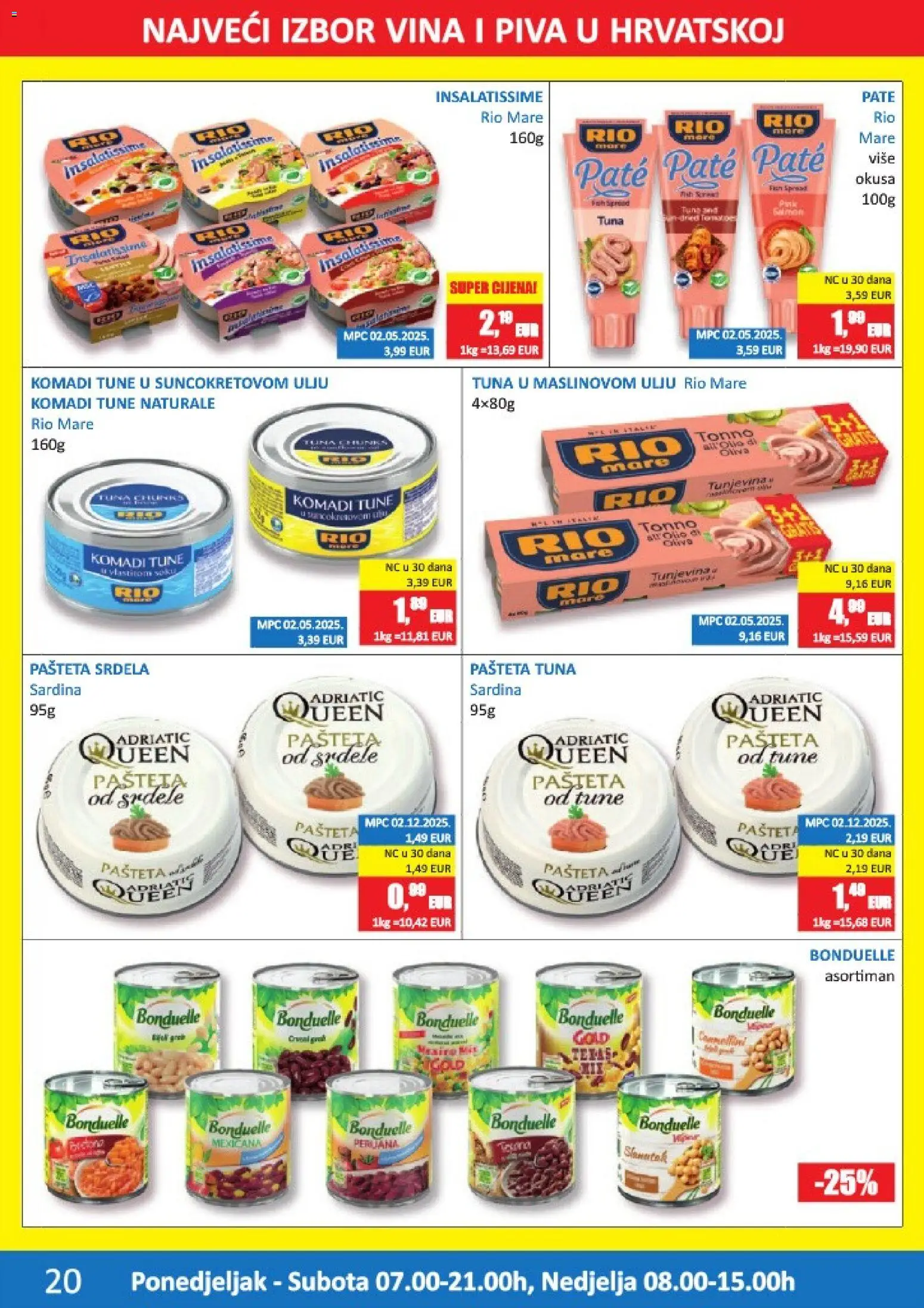 Vrutak katalog | vrijedi od 15.12.2025 | Stranica: 20 | Proizvodi: Rio Mare, Srdela, Pašteta, Tuna