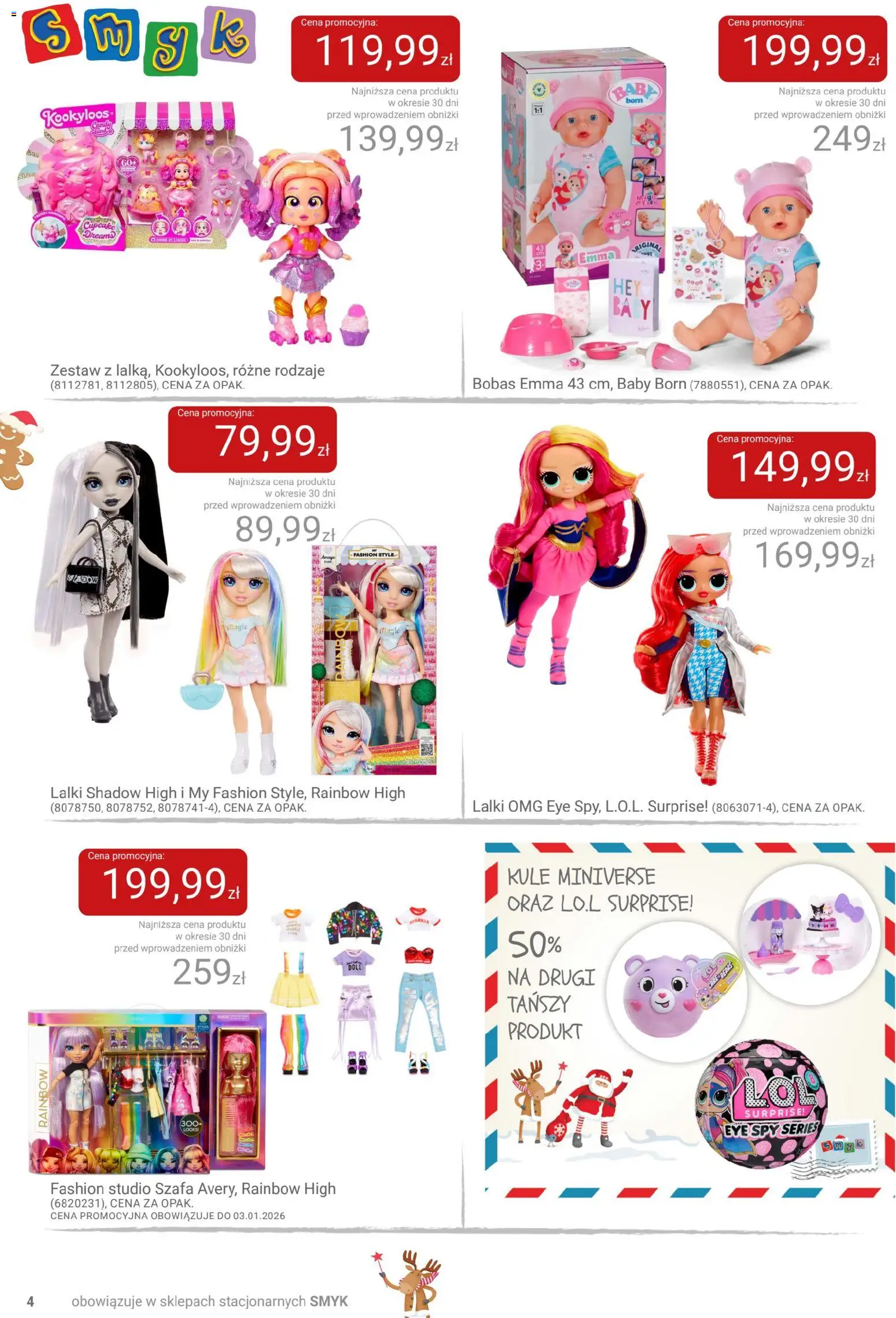 Smyk Gazetka od 02.12.2025 | Strona: 4 | Produkty: Szafa