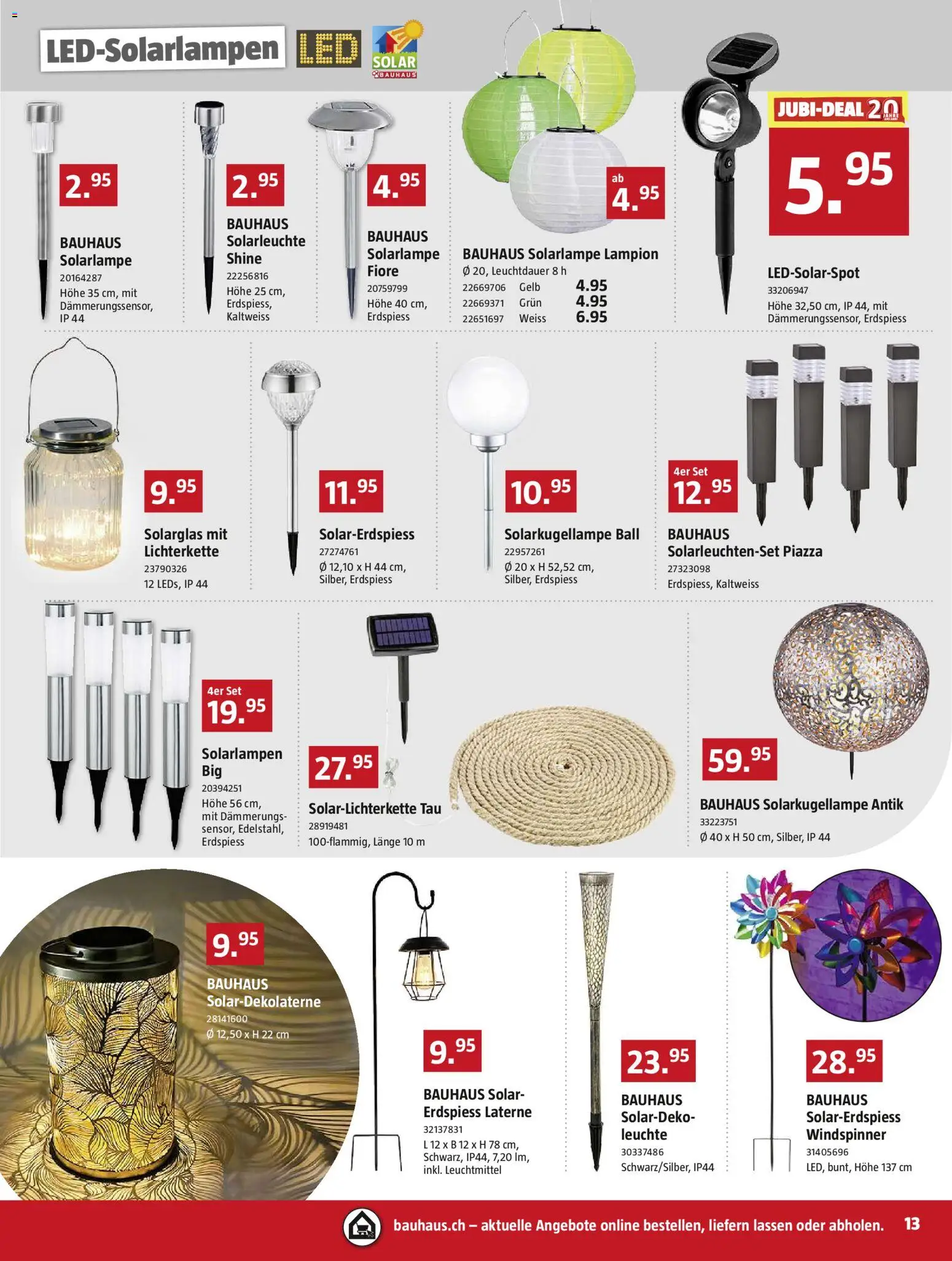 Bauhaus aktionen – gültig ab 27.04.2026 | Seite: 13 | Produkte: Solarleuchte