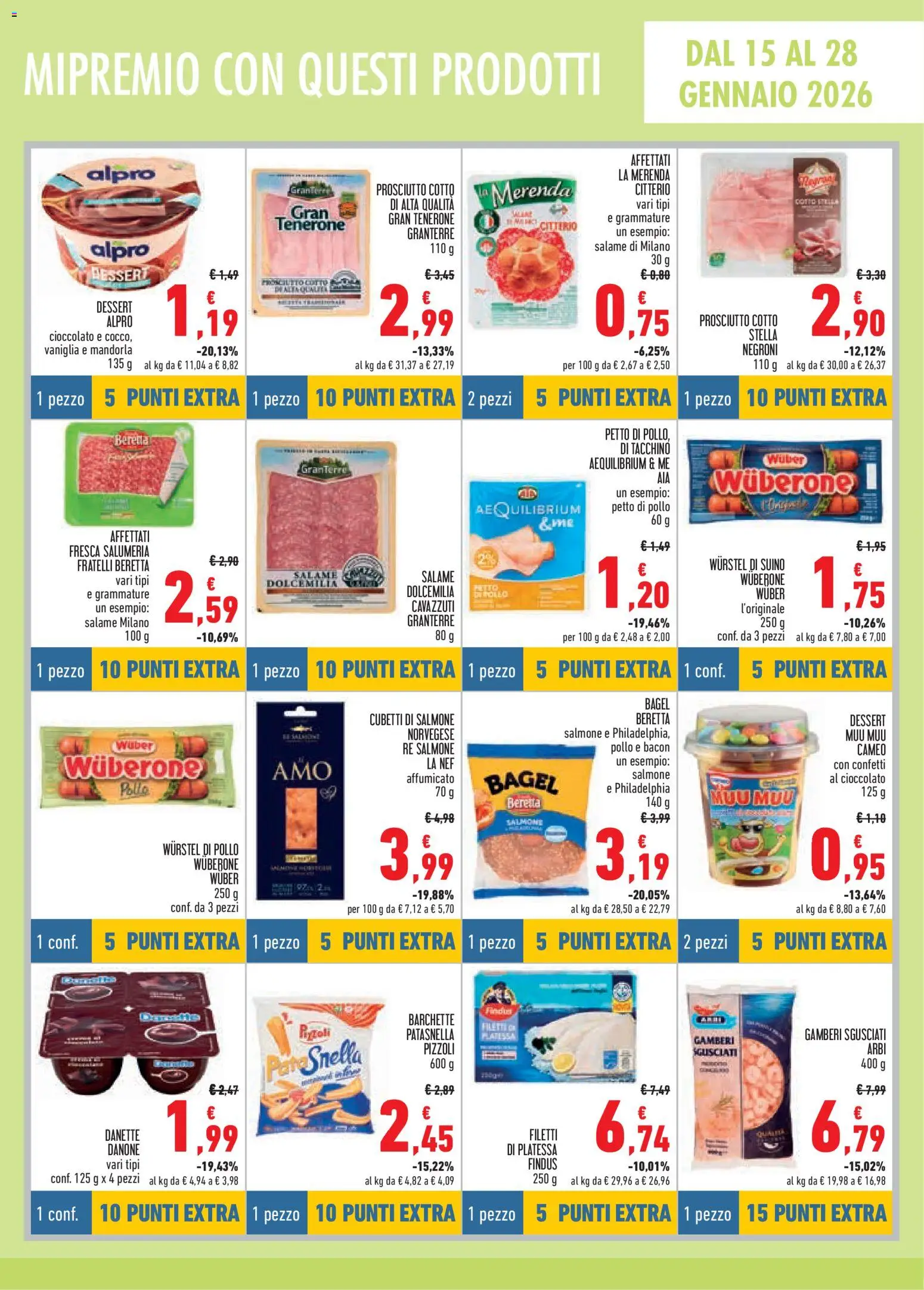 Volantino Conad del 02.01.2026 | Pagina: 11 | Prodotti: Prosciutto Cotto, Salame, Salmone, Prosciutto
