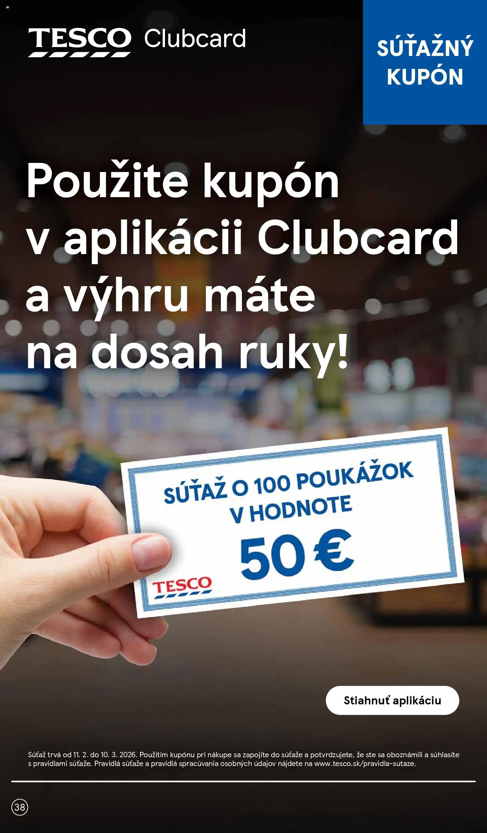 Nové Tesco akcie – leták je platný od 25.02.2026 | Strana: 38