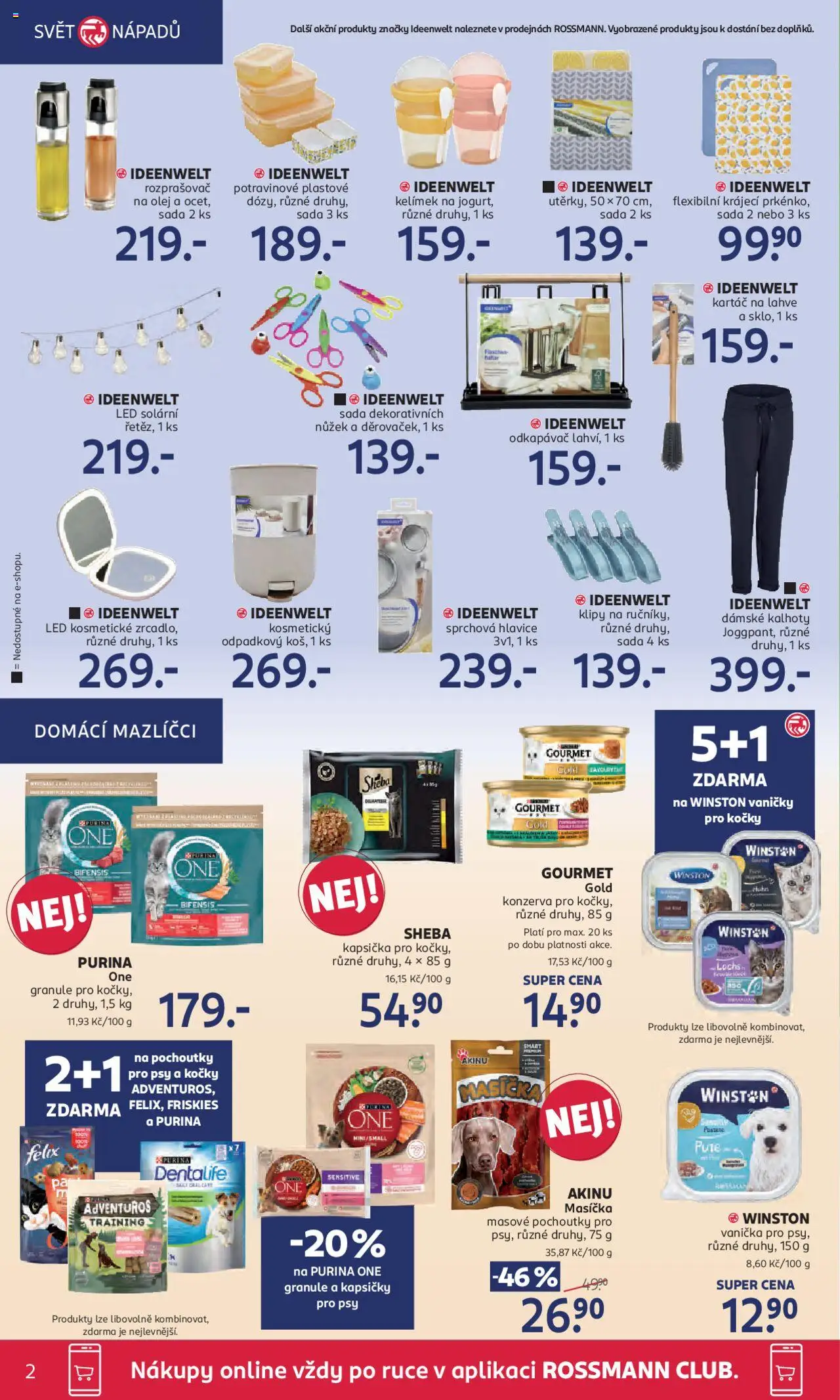 Rossmann leták od 27.08.2025 | Strana: 2 | Produkty: Felix, Gourmet, Sheba, Pants
