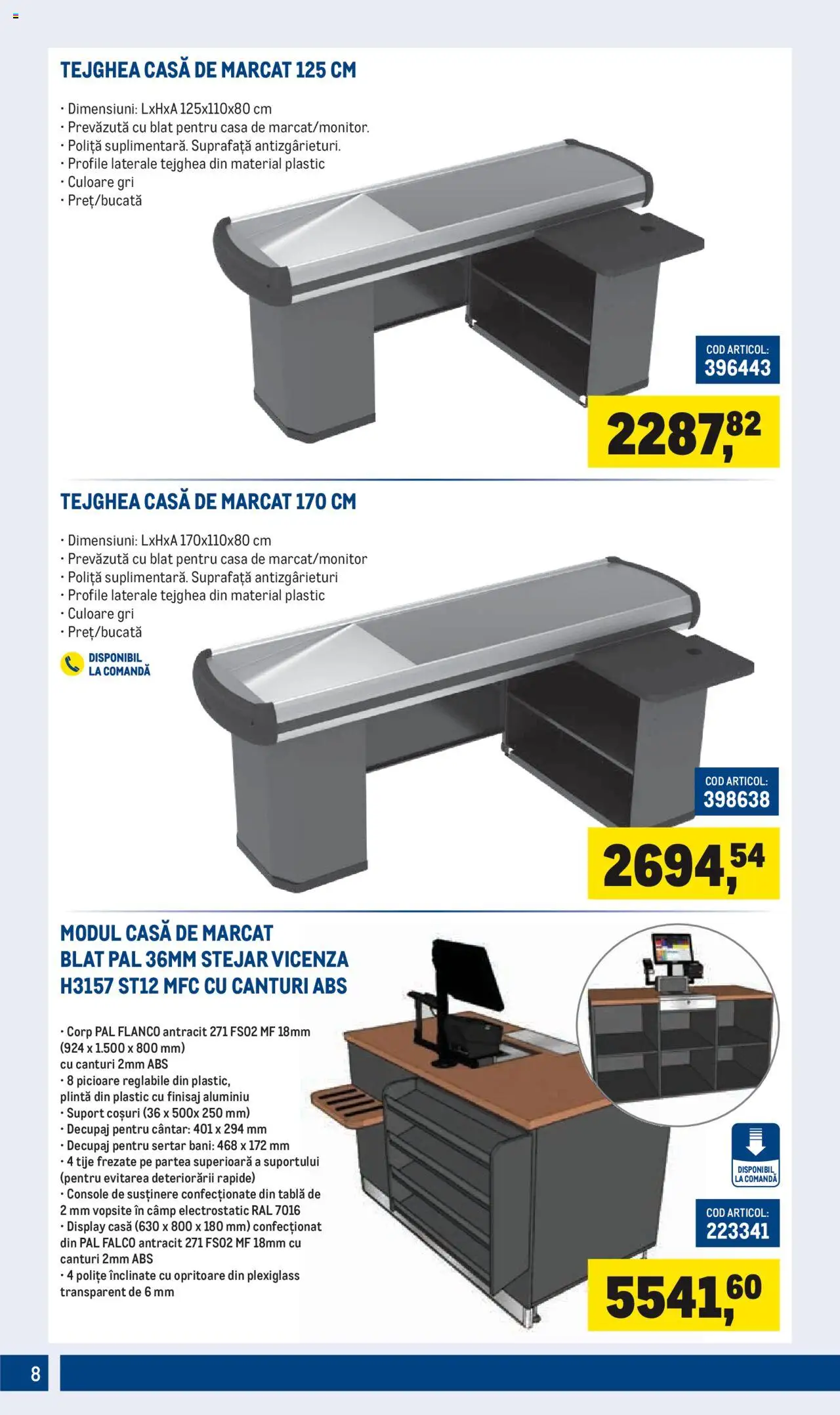Catalog Metro – valabil de la 01.07.2025 | Pagină: 8 | Produse: Tablă, Cântar