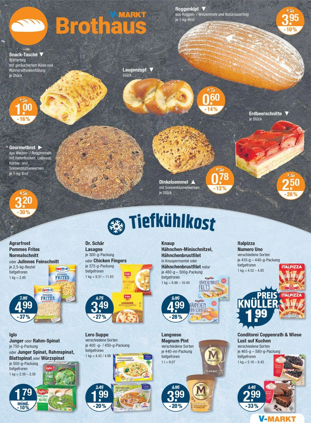 V-Markt - /Oberbayern - gültig ab dem 28.08.2025 | Seite: 5 | Produkte: Langnese, Weizenmehl, Hühnerfleisch, Hahnchenbrust