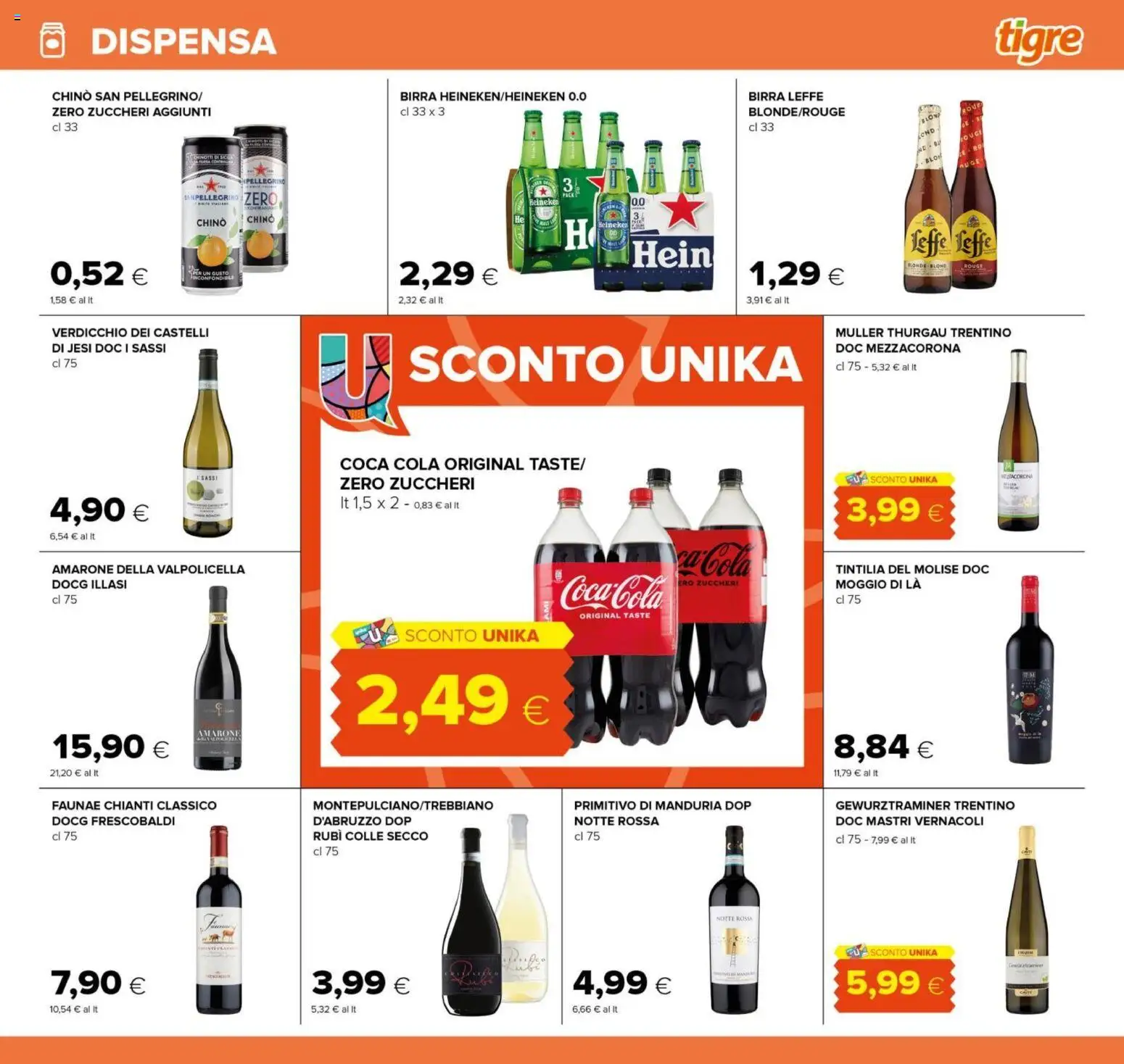 Volantino Tigre del 16.12.2025 | Pagina: 29 | Prodotti: Birra, Heineken, Coca Cola