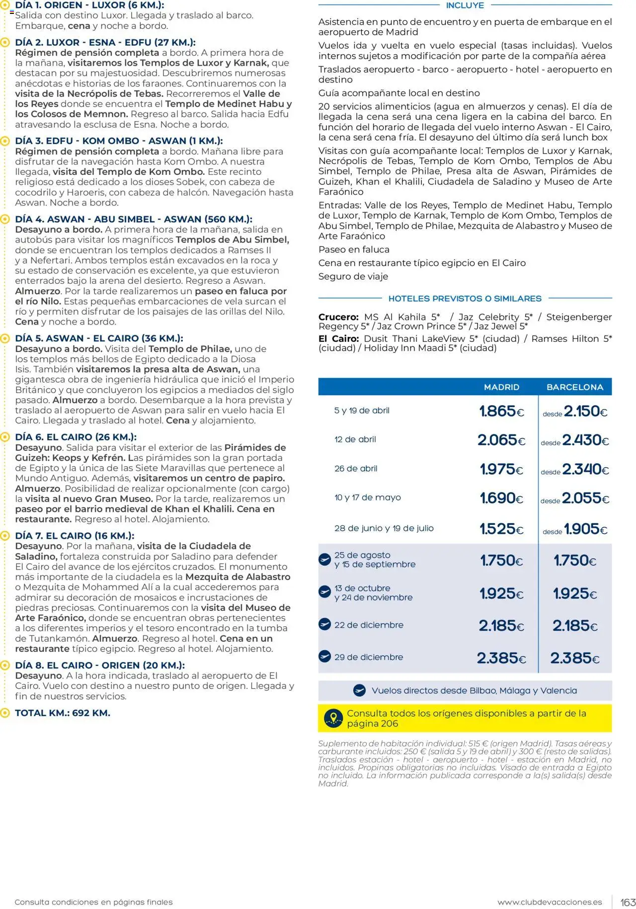 Viajes El Corte Inglés Club de Vacaciones │ válido desde el 01.01.2025 | Página: 163 | Productos: Vela, Navegación