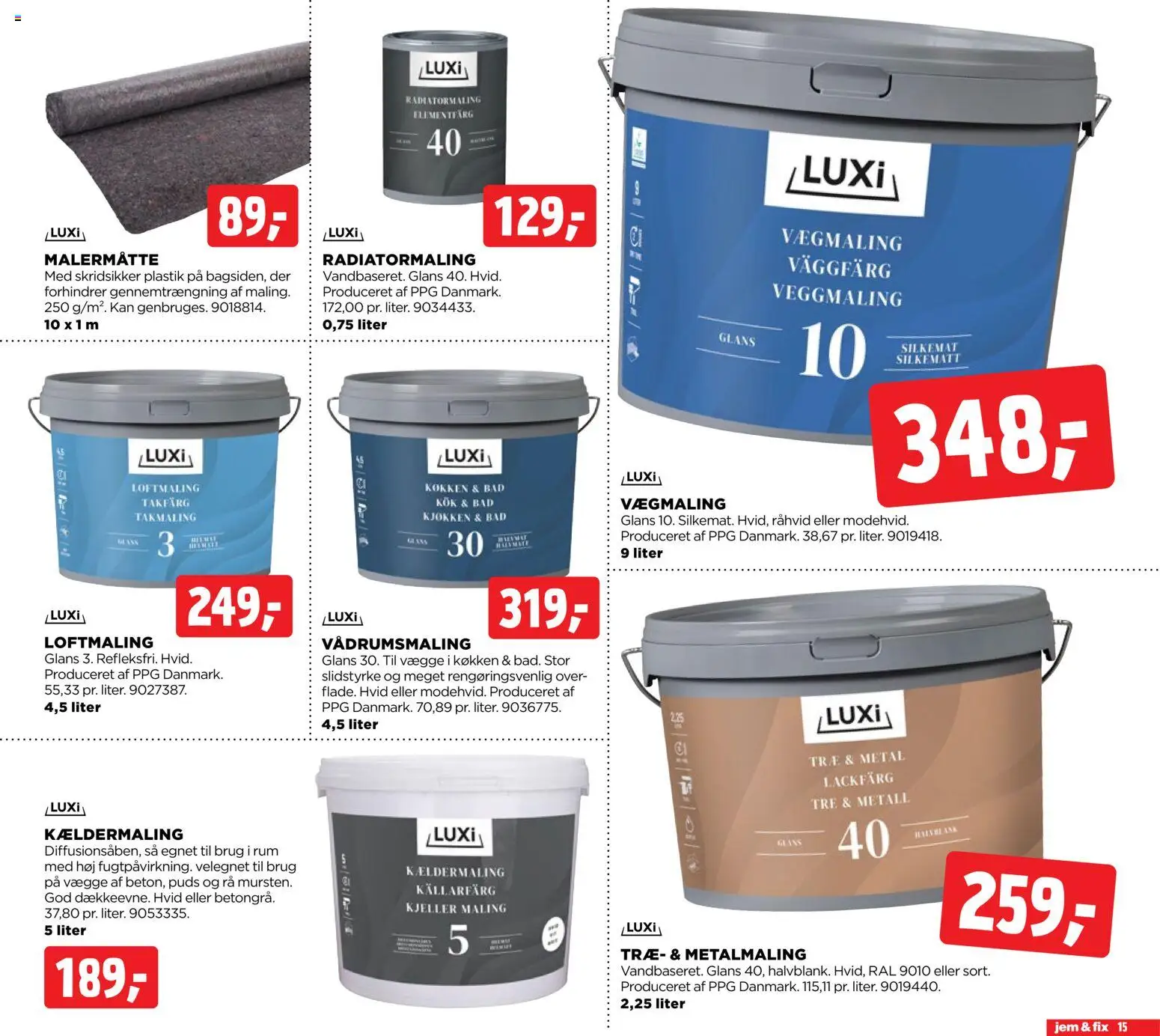 Jem & fix tilbudsavis – gyldig fra 26.10.2025 | Side: 15 | Produkter: Maling, Bad