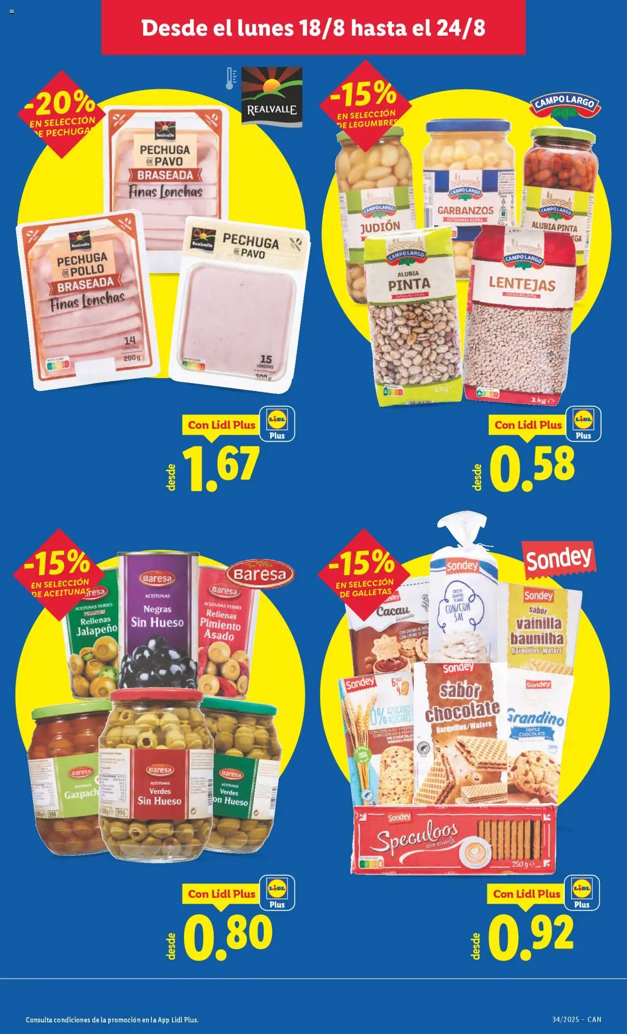 Lidl - Canarias │ válido desde el 18.08.2025 | Página: 21 | Productos: Chocolate, Κάδος απορρυμάτων, Galletas, Gazpacho