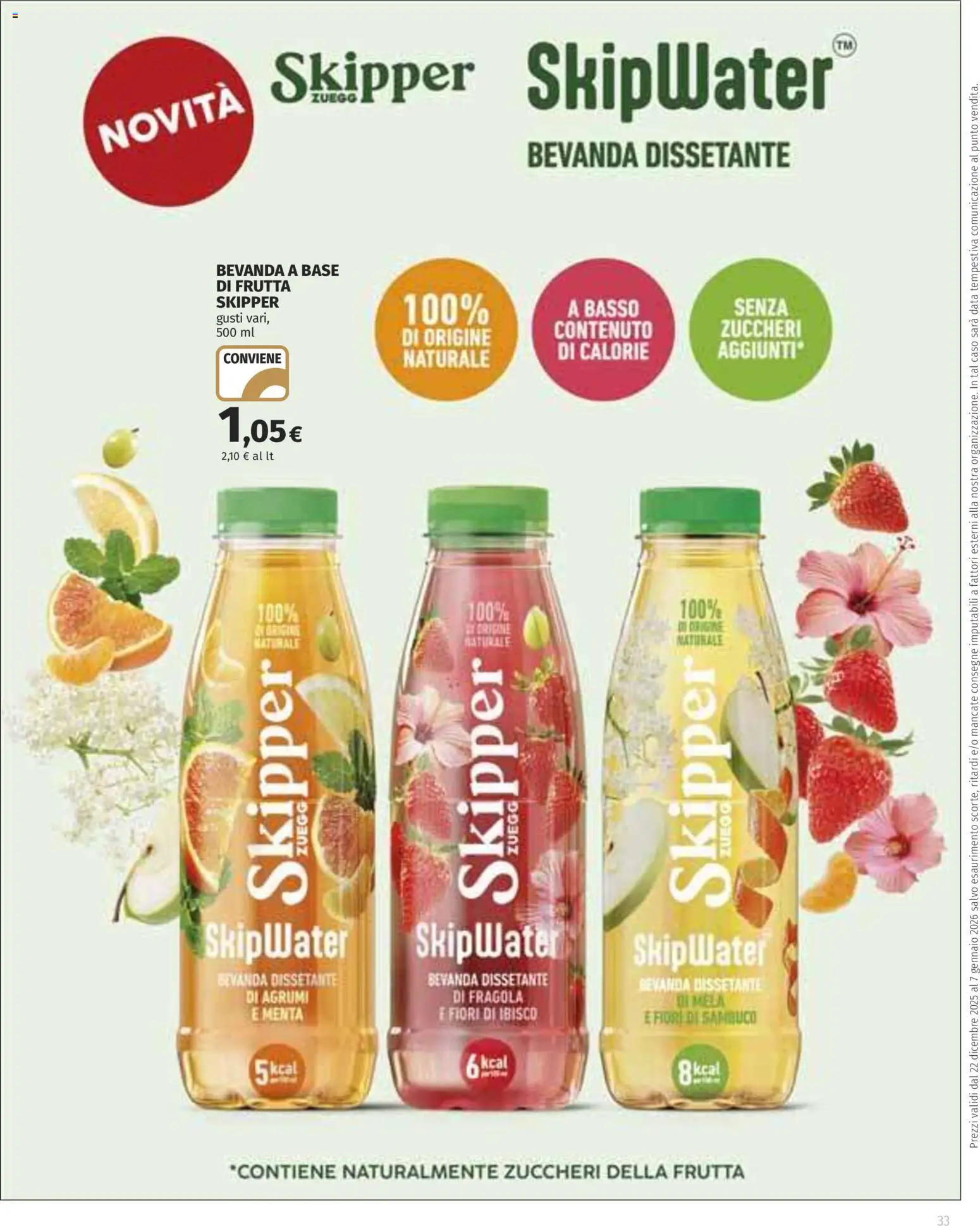 Volantino Ipercoop del 22.12.2025 | Pagina: 33 | Prodotti: Frutta, Agrumi, Data, Menta