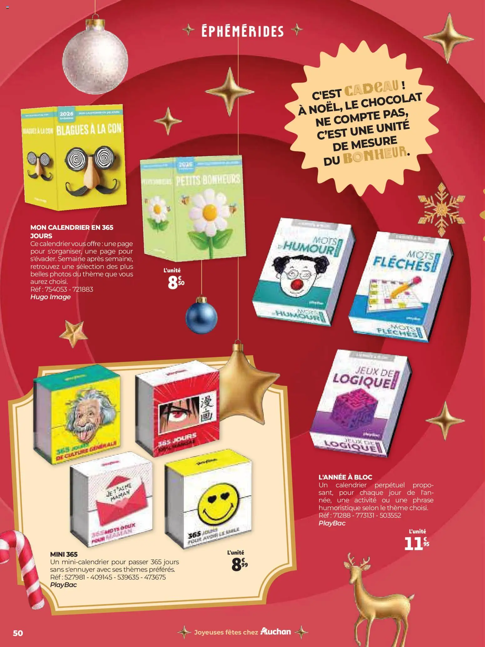 {H1} | Page: 50 | Produits: Calendrier, Chocolat, Jeux