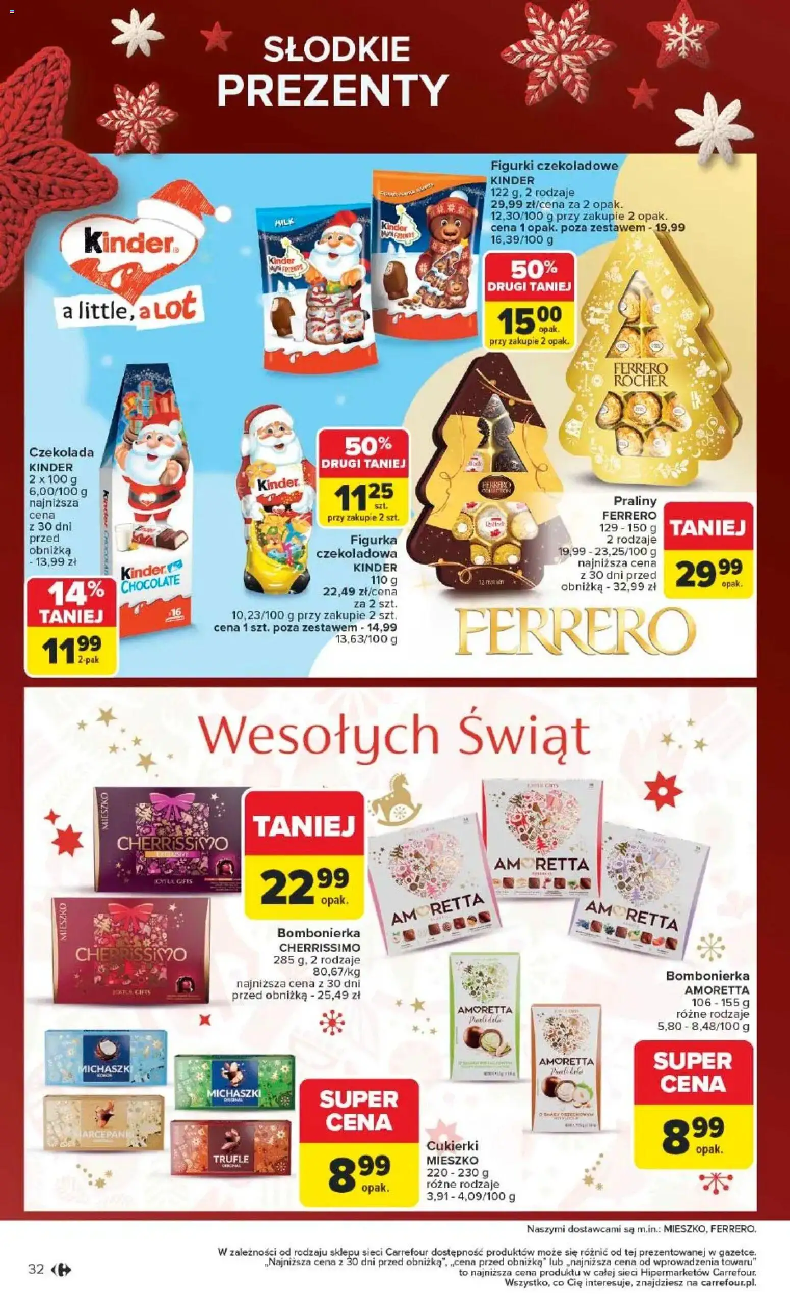 Carrefour Gazetka - Święta spełnionych marzeń od 10.11.2025 | Strona: 33 | Produkty: Czekoladowa, Praliny, Figurki, Ferrero rocher