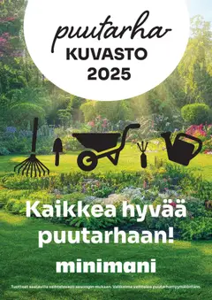 Katso Minimani - Puutarhakuvasto 2025 voimassa alkaen 01.07.2025