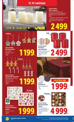 Livarno Home LED-es gyertya, Valódi viaszból készült gyertya melegfehér fényű LED-megvilágítással, pislákoló hatással, elfúvó funkcióval. Méret: - viaszgyertya 2 db, kb. Ø 7,5x12,5 cm, vagy - viaszgyertya 4 db, kb. Ø 5x6,5 cm /2 db; /4 db; 1 db = 1250 / 625 Ft - amely érvényes a következő dátumtól: 13.11.2025 | Oldal: 36