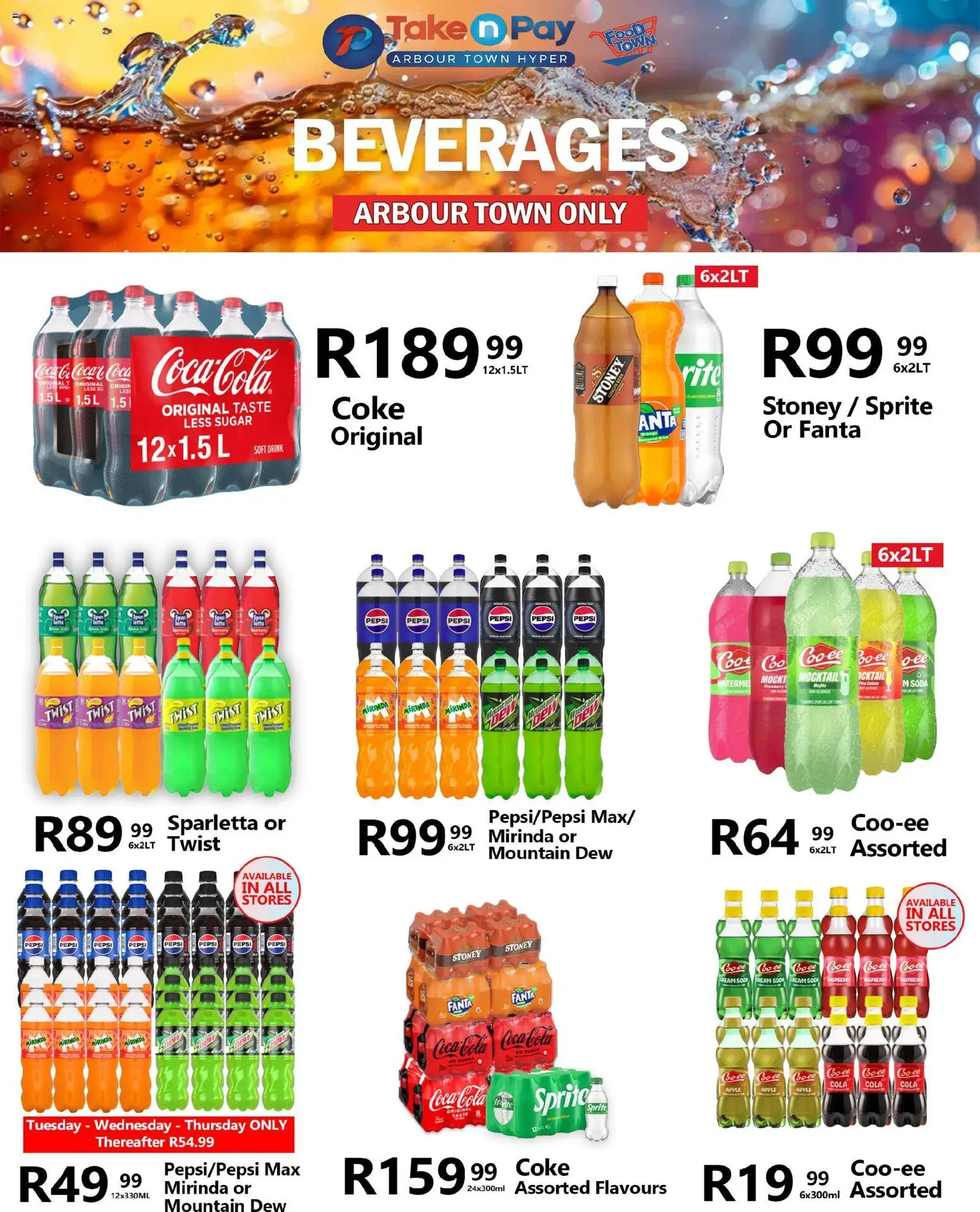 New Take n Pay catalogue – valid from 25.11.2025 | Page: 34 | Products: Coke, Fanta, Sprite, Sugar