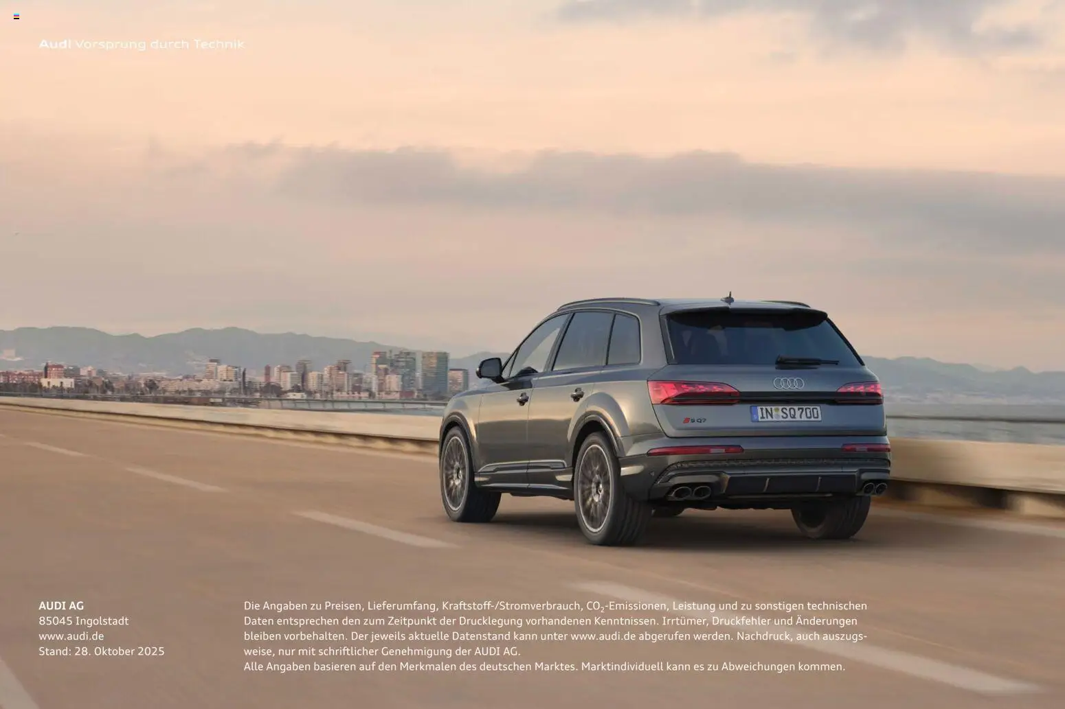 Audi Q7 – gültig ab 28.10.2025 | Seite: 148