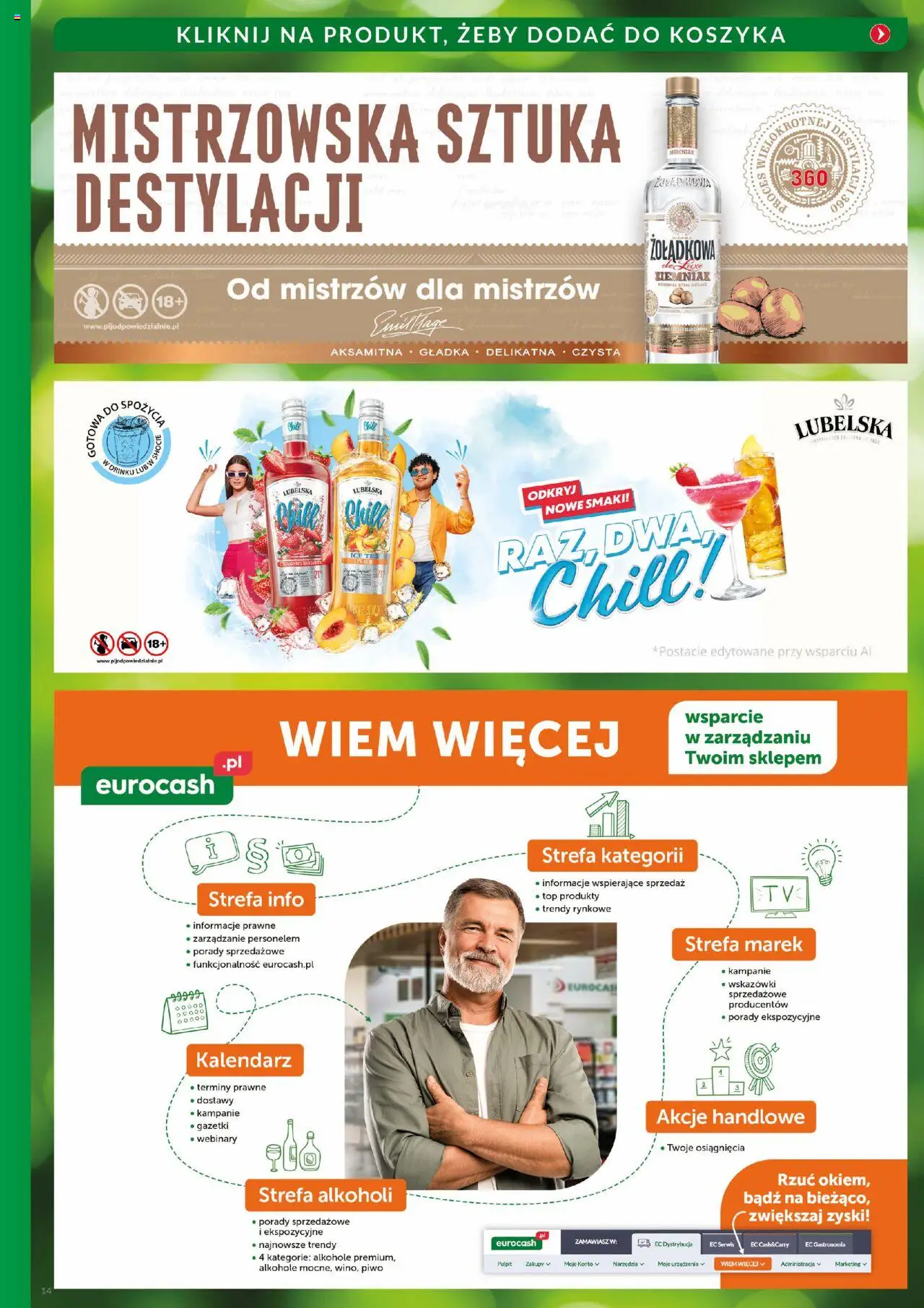 Eurocash Gazetka - Katalog Alkoholowy od 01.08.2025 | Strona: 14 | Produkty: Top, Ice Tea, Kalendarz, Piwo