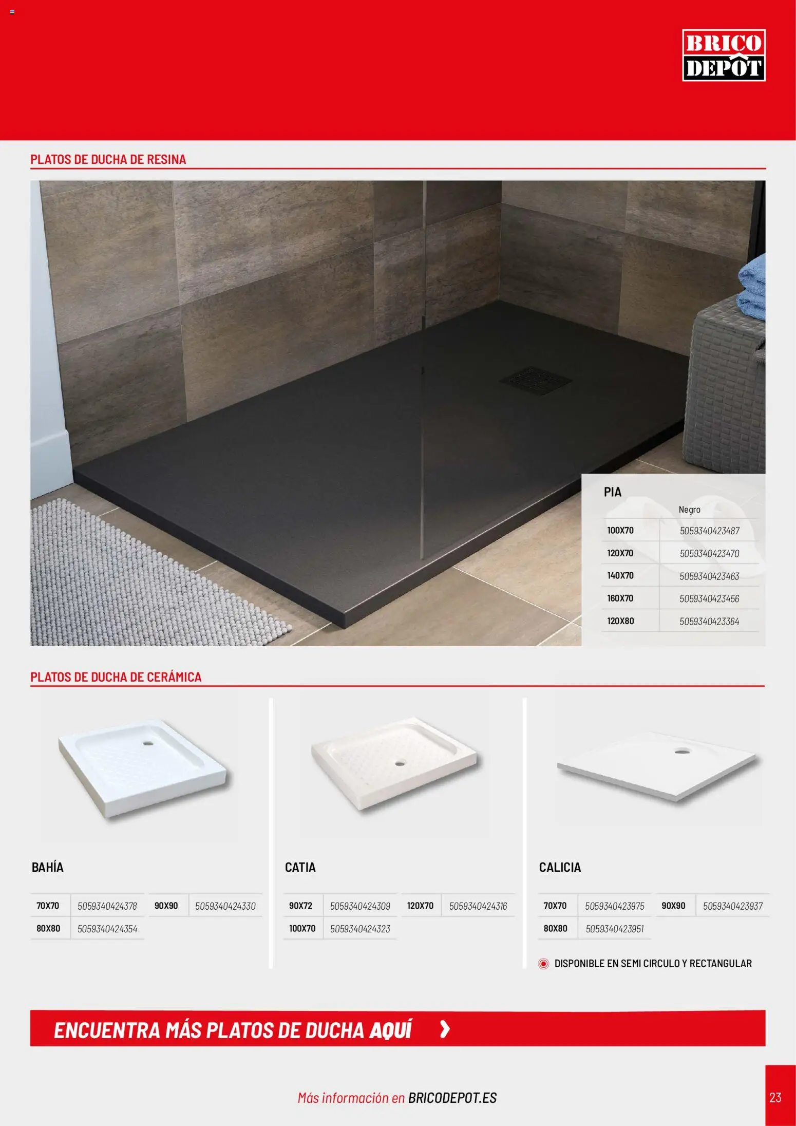 Brico Depôt Baños │ válido desde el 02.03.2026 | Página: 23 | Productos: Ducha