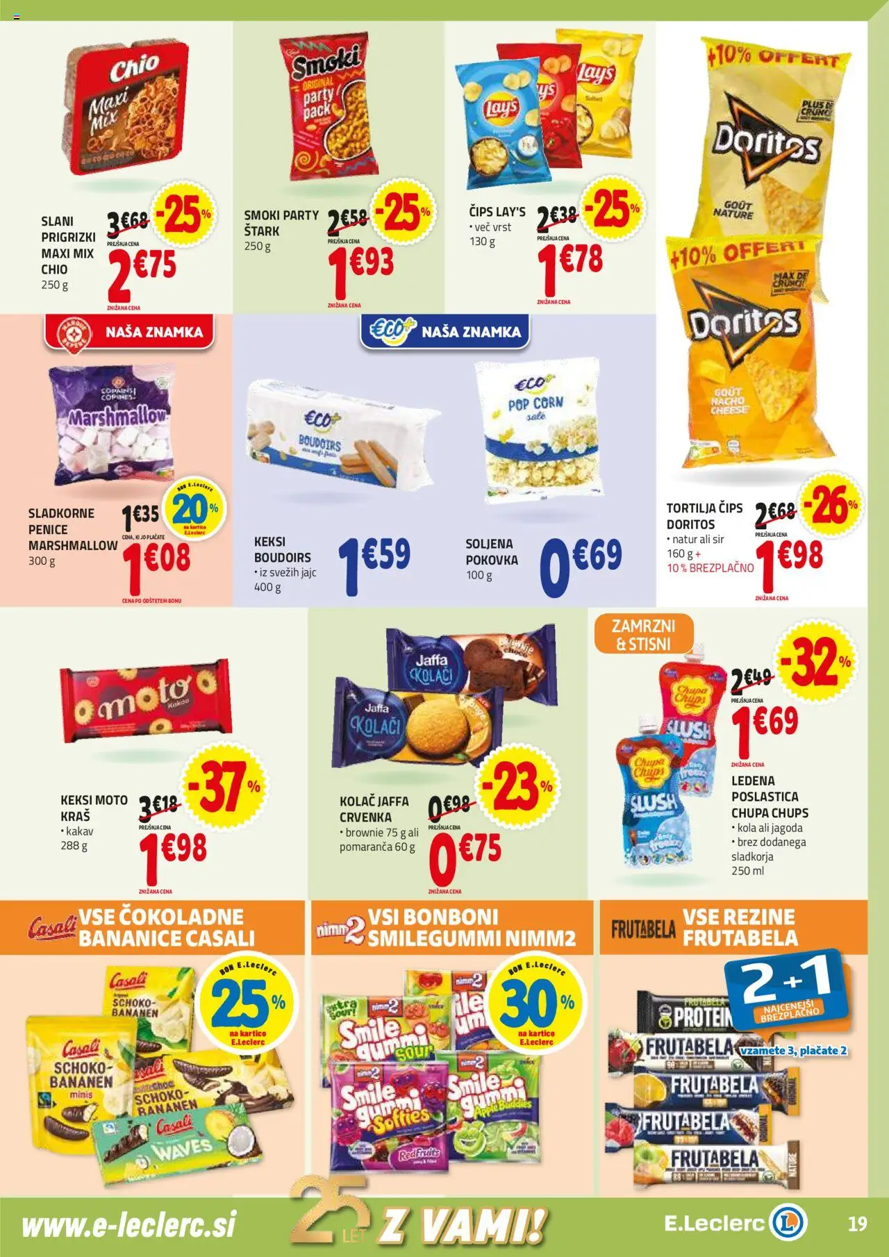 E.leclerc katalog │ velja od 20.08.2025 | Stran: 19 | Izdelki: Keksi, Kolač, Bonboni, Kakav