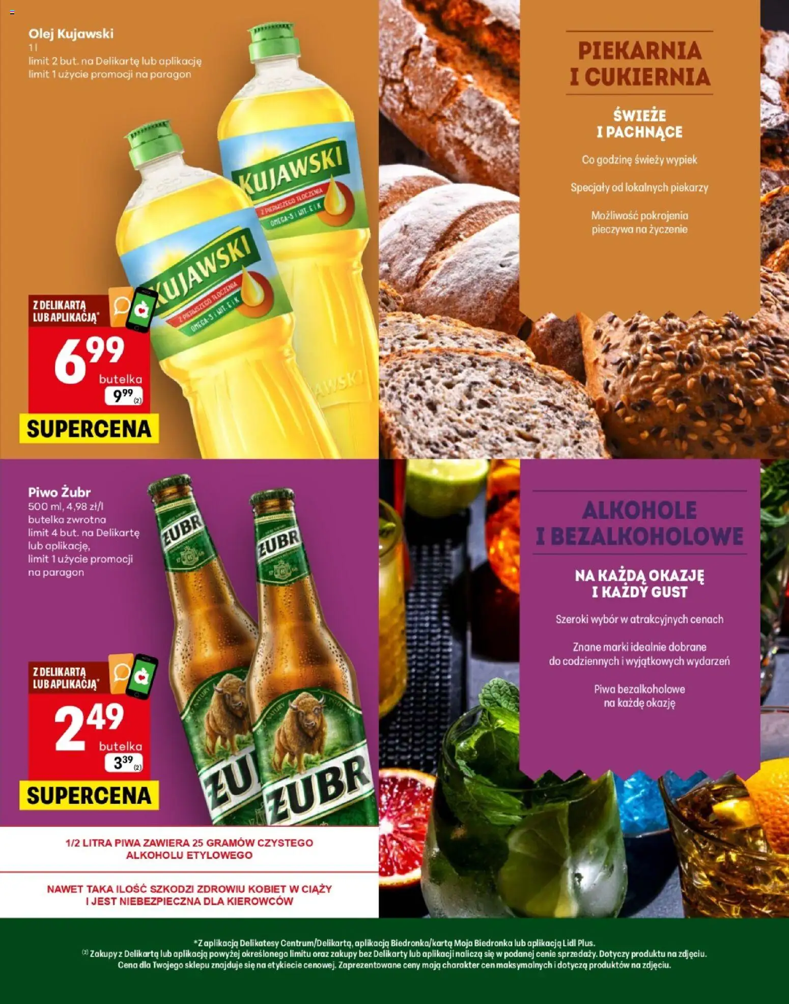 Delikatesy Centrum gazetka - Warszawa Zamieniecka Otwarcie od 12.03.2026 | Strona: 3 | Produkty: Piekarnia, Delikatesy, Olej, Piwo