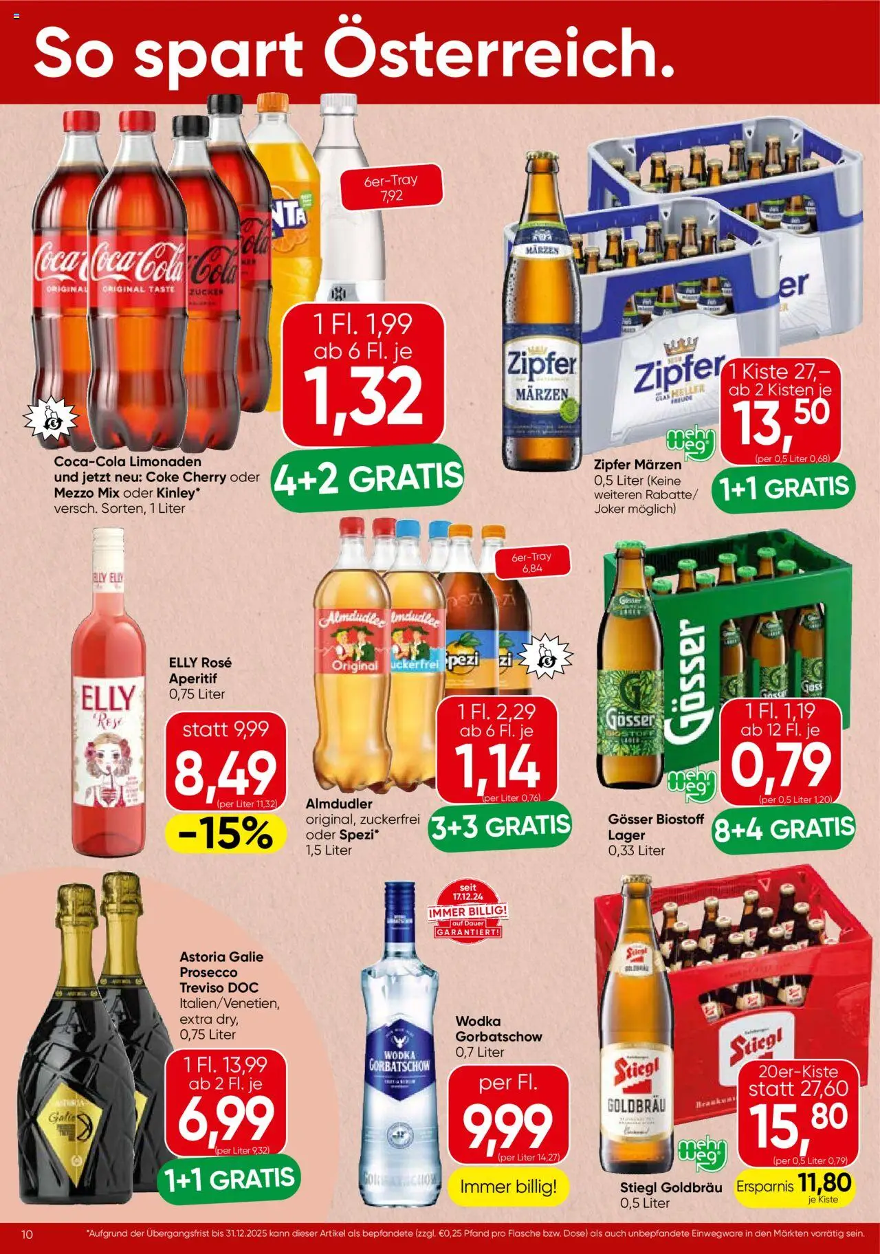 Spar Flugblatt - Salzburg gültig ab 04.09.2025 | Seite: 10 | Produkte: Wodka, Zucker