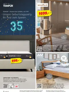 Höffner Prospekt 	 ab 01.04.2026 gültig | Seite: 20 | Produkte: Matratze, Lattenrost, Drehtürenschrank, Liege
