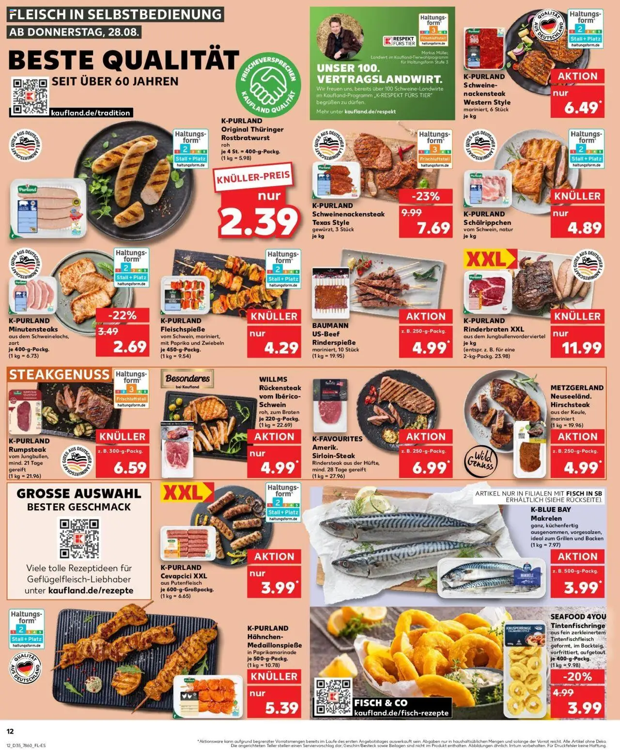 Kaufland prospekt Schwetzingen	 – gültig ab 31.08.2025 | Seite: 23 | Produkte: Rinderbraten, Hahnchen, Zwiebeln, Paprika