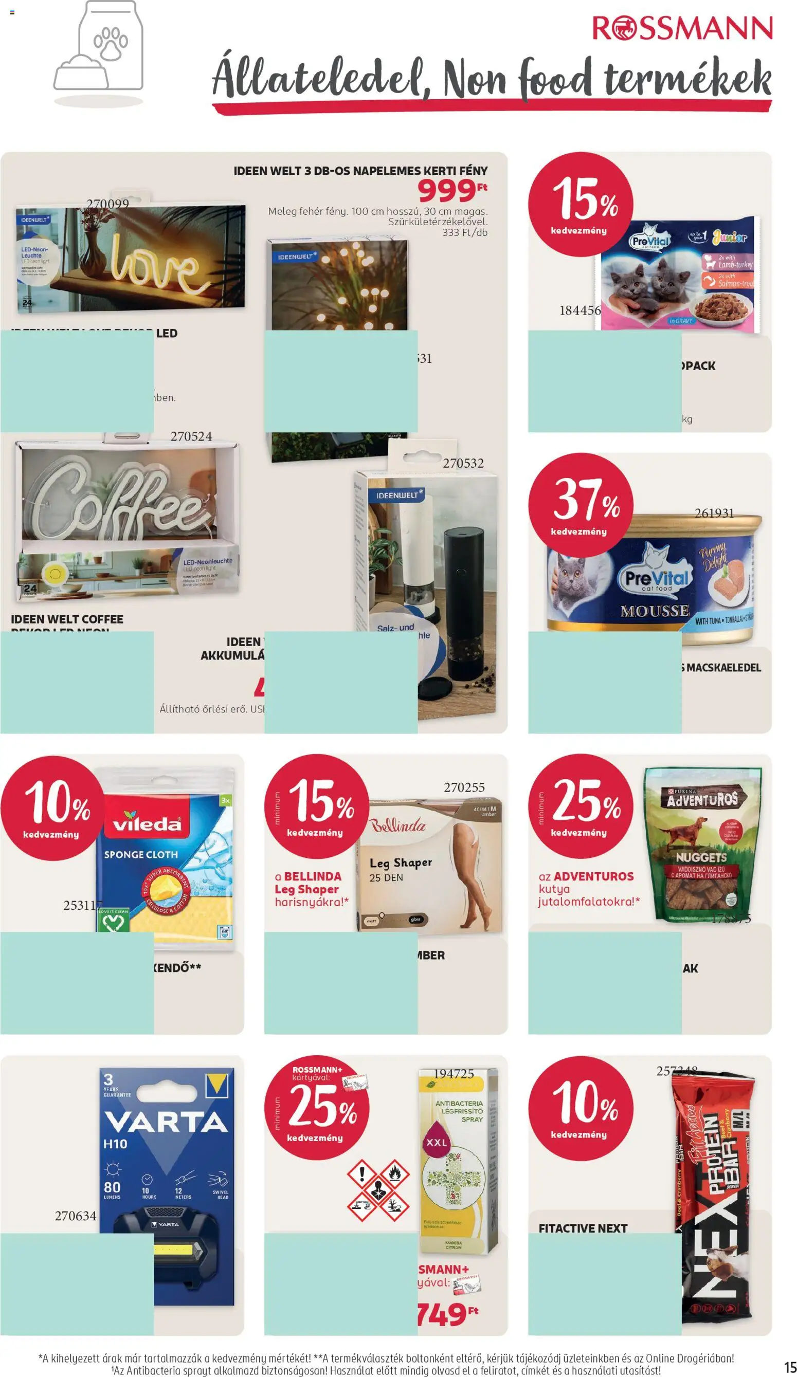 Rossmann akciós ujság - amely érvényes a következő dátumtól: 20.04.2026 | Oldal: 17 | Termékek: Macskaeledel, Nuggets, Protein, Légfrissítő