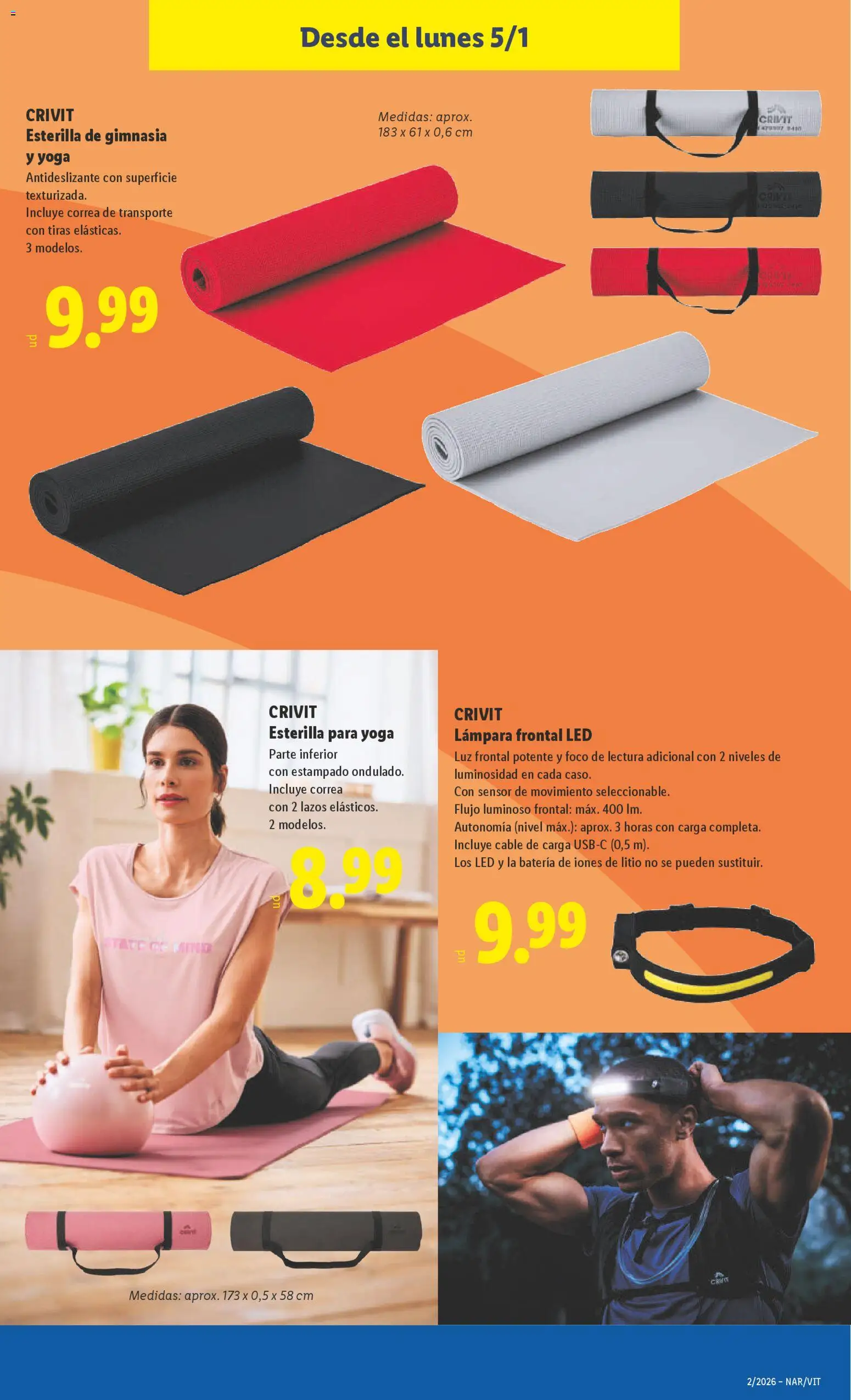 Lidl folleto de bazar │ válido desde el 05.01.2026 | Página: 7 | Productos: Cable, Batería, Lámpara