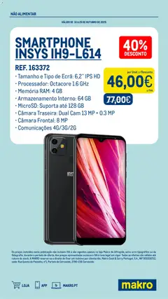 Pré-visualização Makro Especial Lx válido de 23.10.2025 | Página: 2 | Produtos: Smartphone, Memória ram
