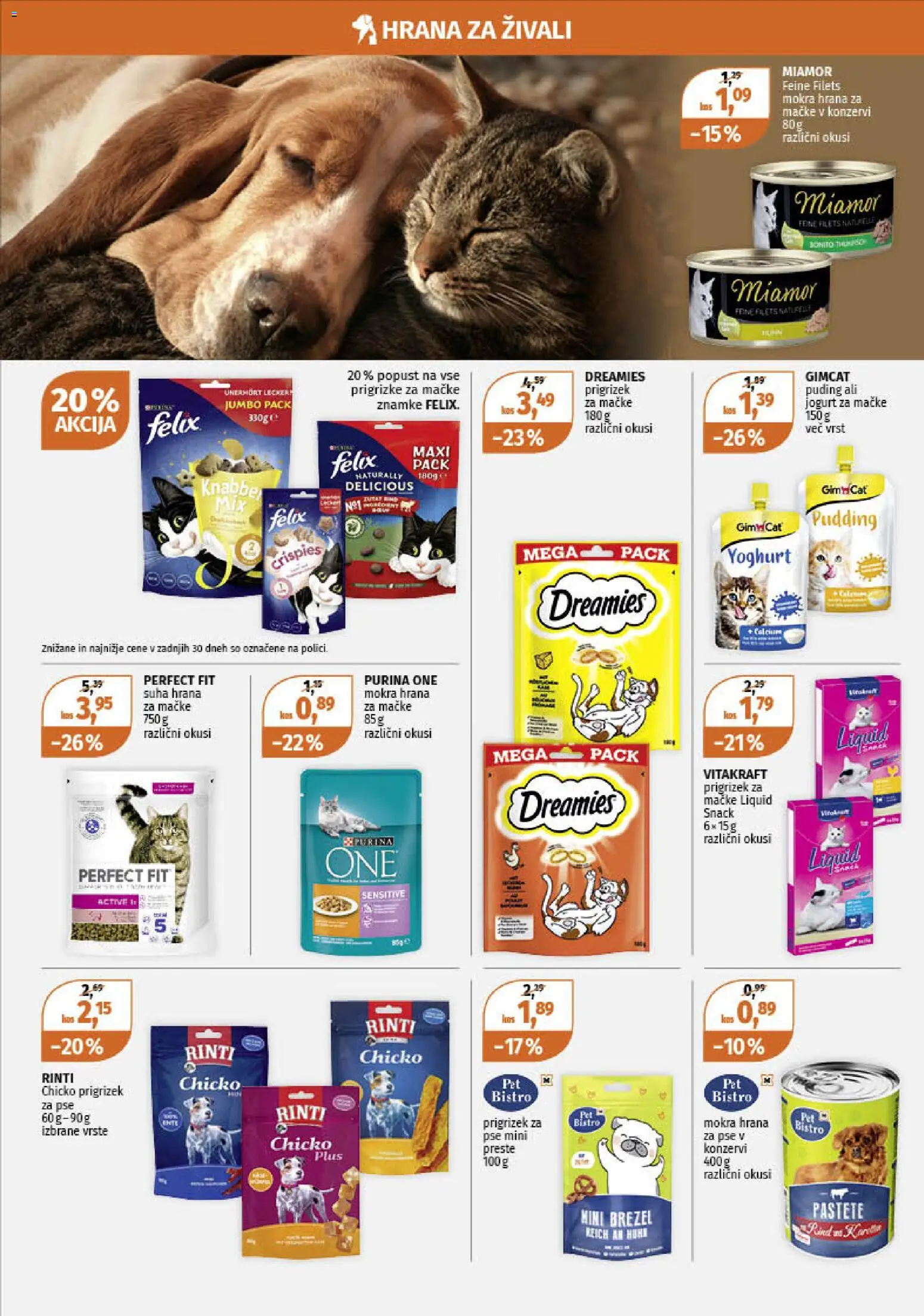 Novi Müller katalog ponudbe – veljaven od 27.10.2025 | Stran: 8 | Izdelki: Hrana za mačke, Hrana za pse, Puding, Kos