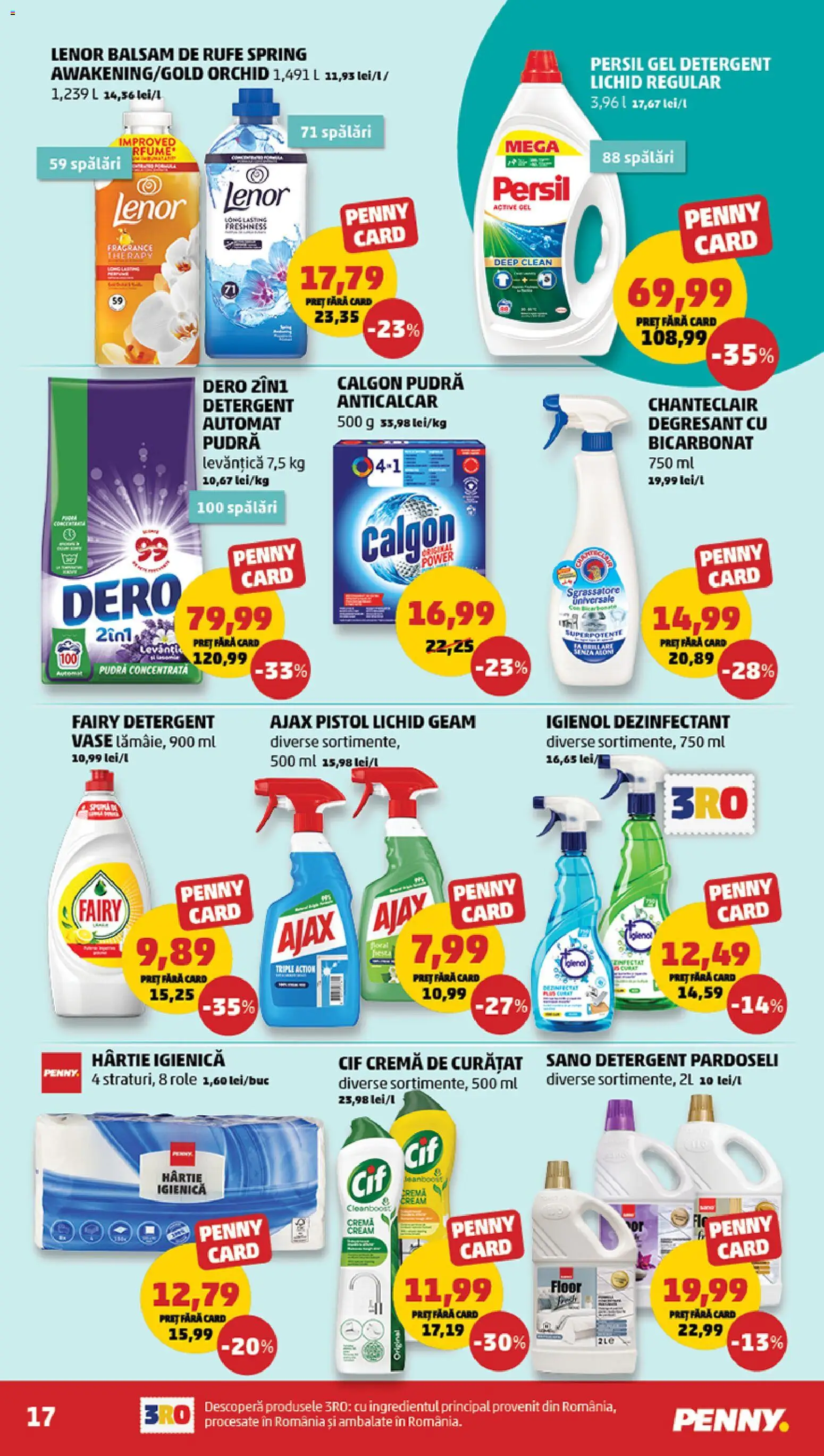 Noul catalog PENNY – valabil de la 29.04.2026 | Pagină: 17 | Produse: Pudră, Balsam, Cremă, Detergent