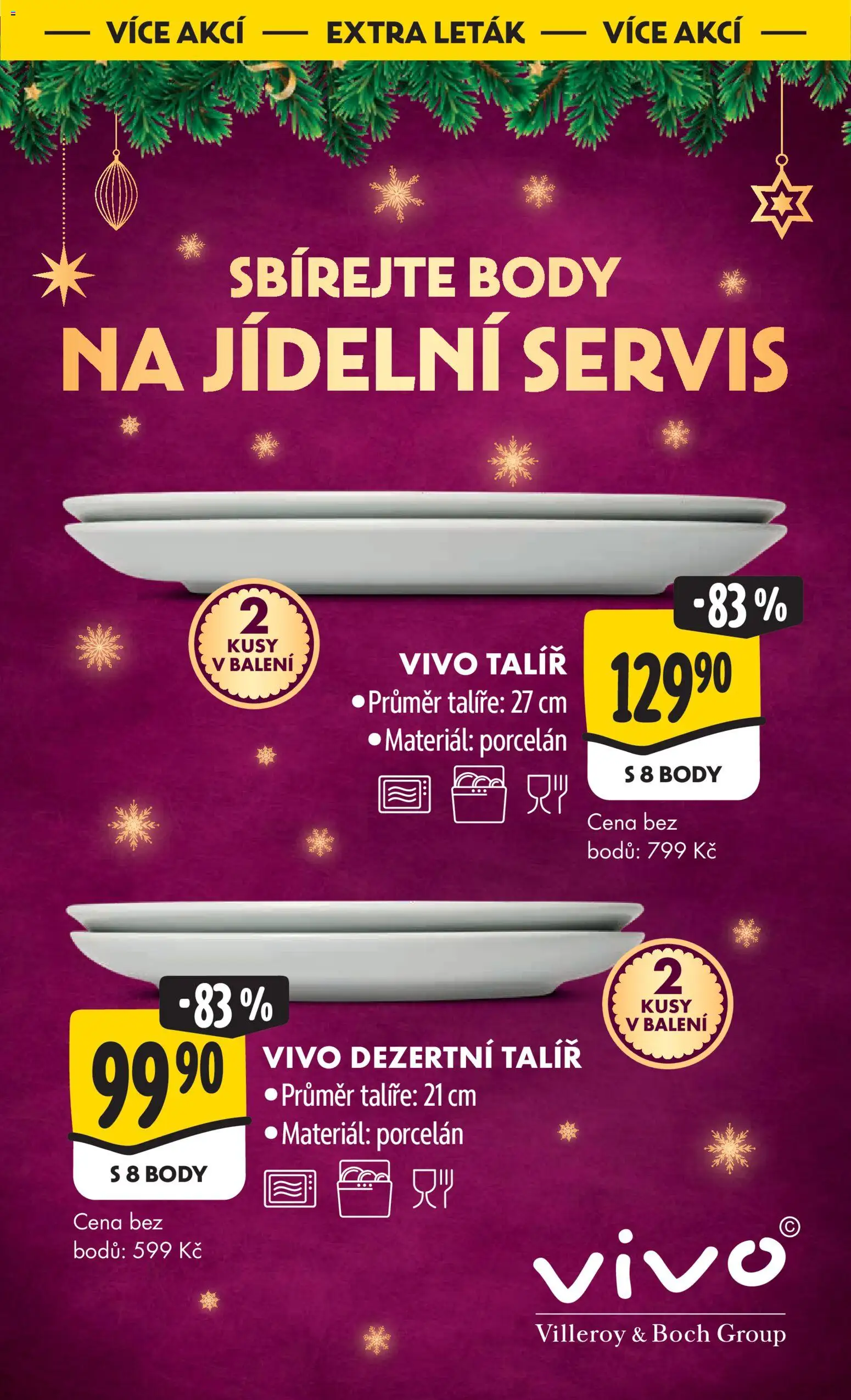 Albert leták - Hypermarket od 26.11.2025 | Strana: 60 | Produkty: Talíře, Talíř, Body