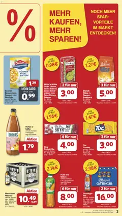 Famila Nordwest Prospekt 	 ab 27.10.2025 gültig | Seite: 3 | Produkte: Fuze tea, Pils, Oettinger, Schal
