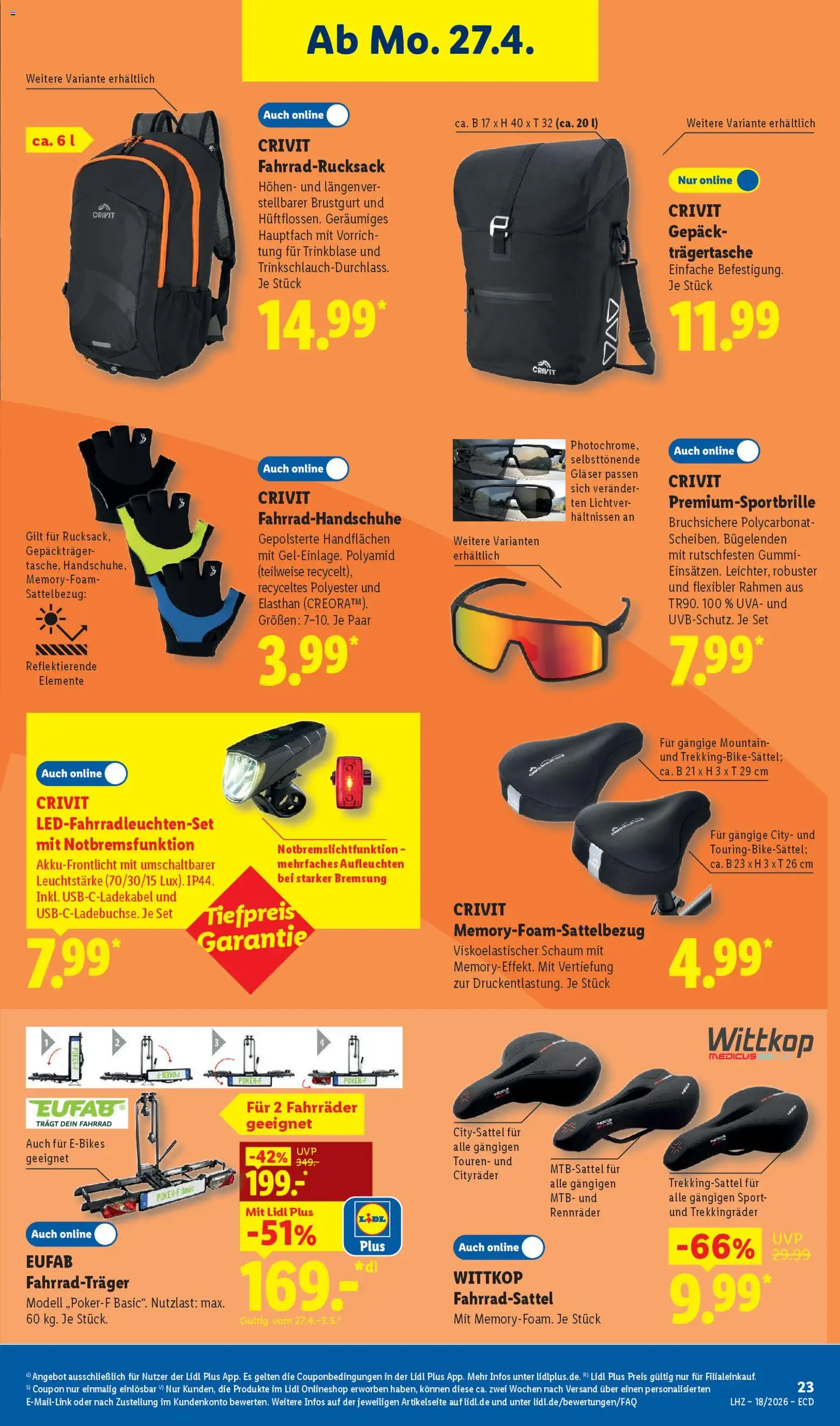 Lidl Prospekt – gültig ab 27.04.2026 | Seite: 15 | Produkte: Handschuhe