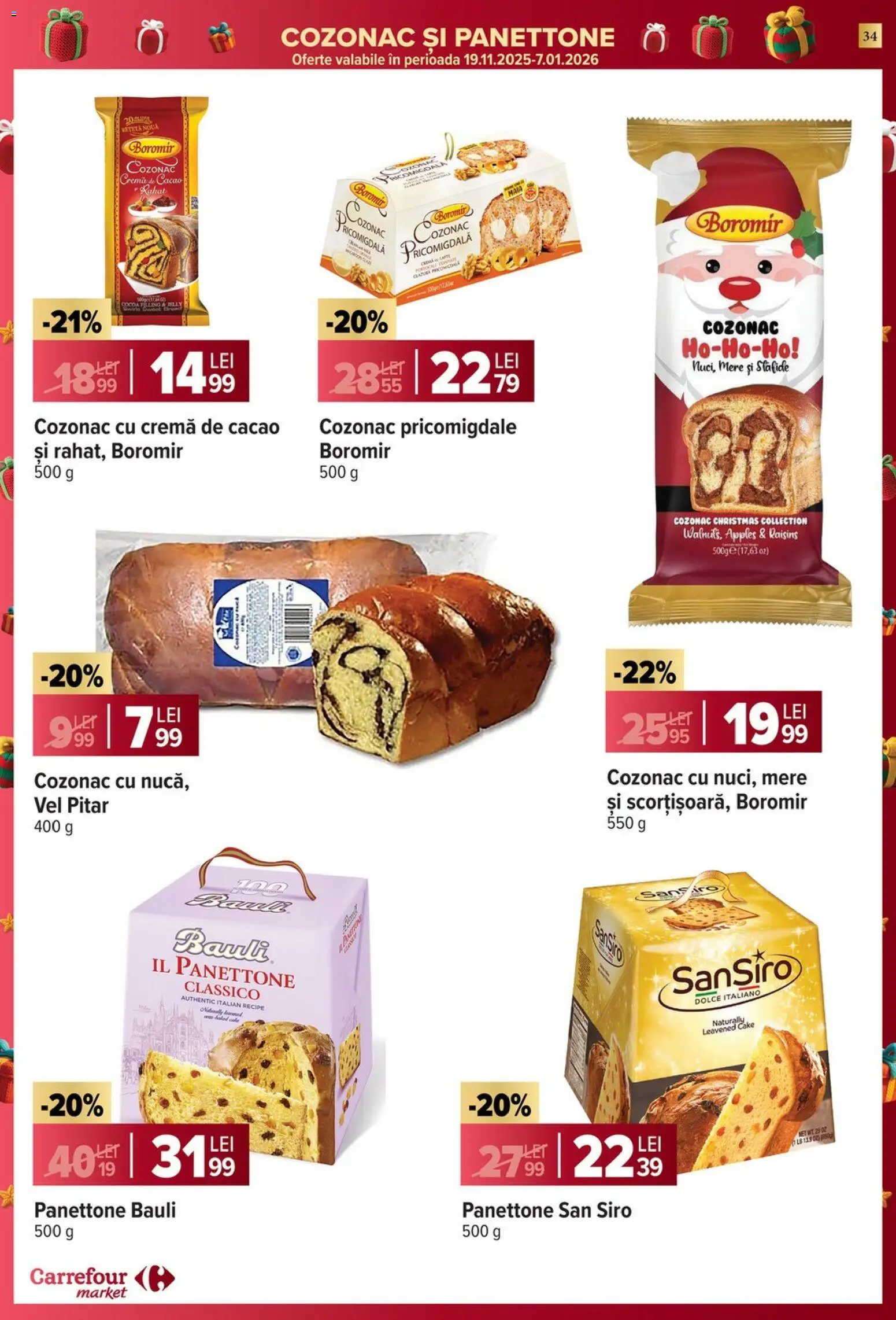Noul catalog Carrefour – valabil de la 10.12.2025 | Pagină: 34 | Produse: Cremă, Mere, Cacao, Stafide