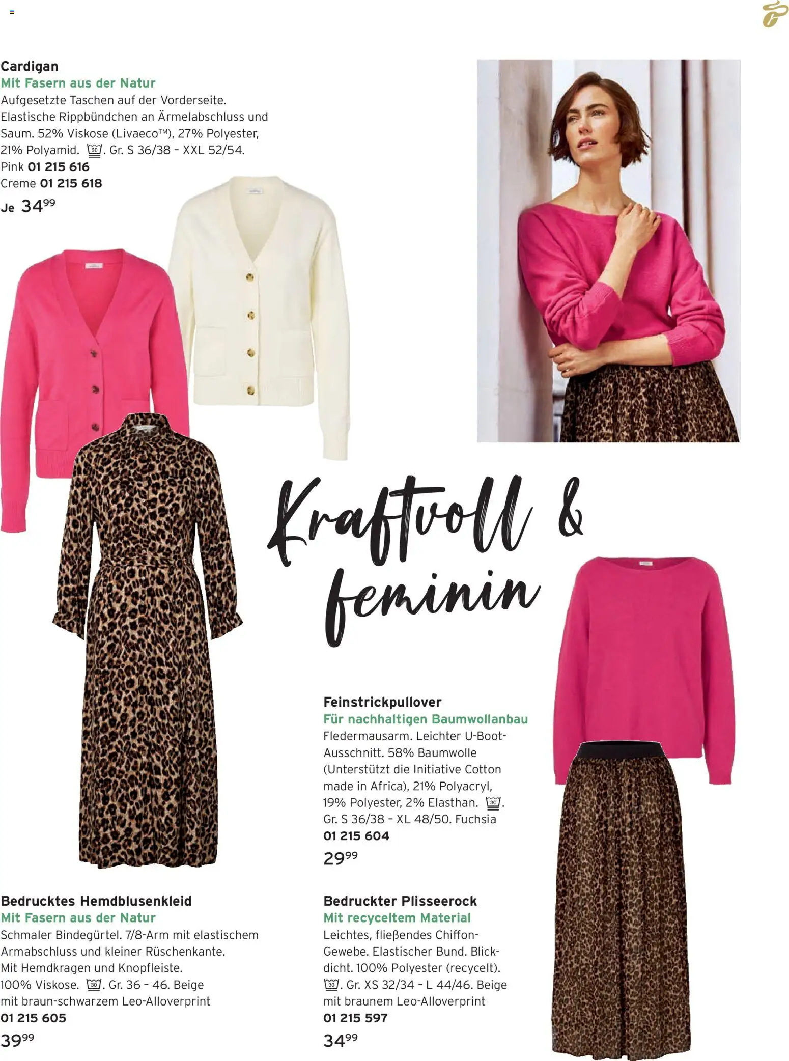 Angebote Tchibo – gültig ab 01.02.2026 | Seite: 5 | Produkte: Plisseerock, Cardigan, Creme