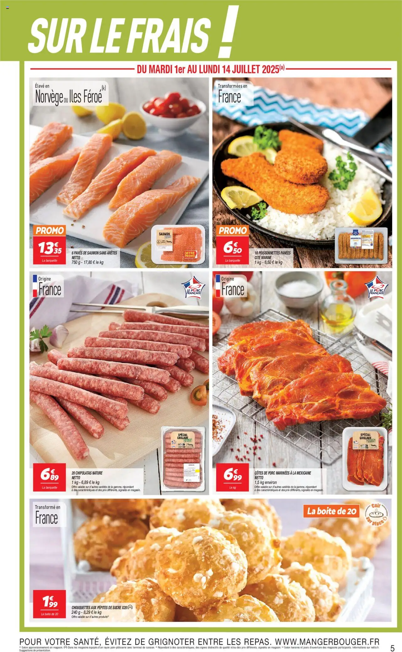  | Page: 5 | Produits: Sucre, Porc, Saumon