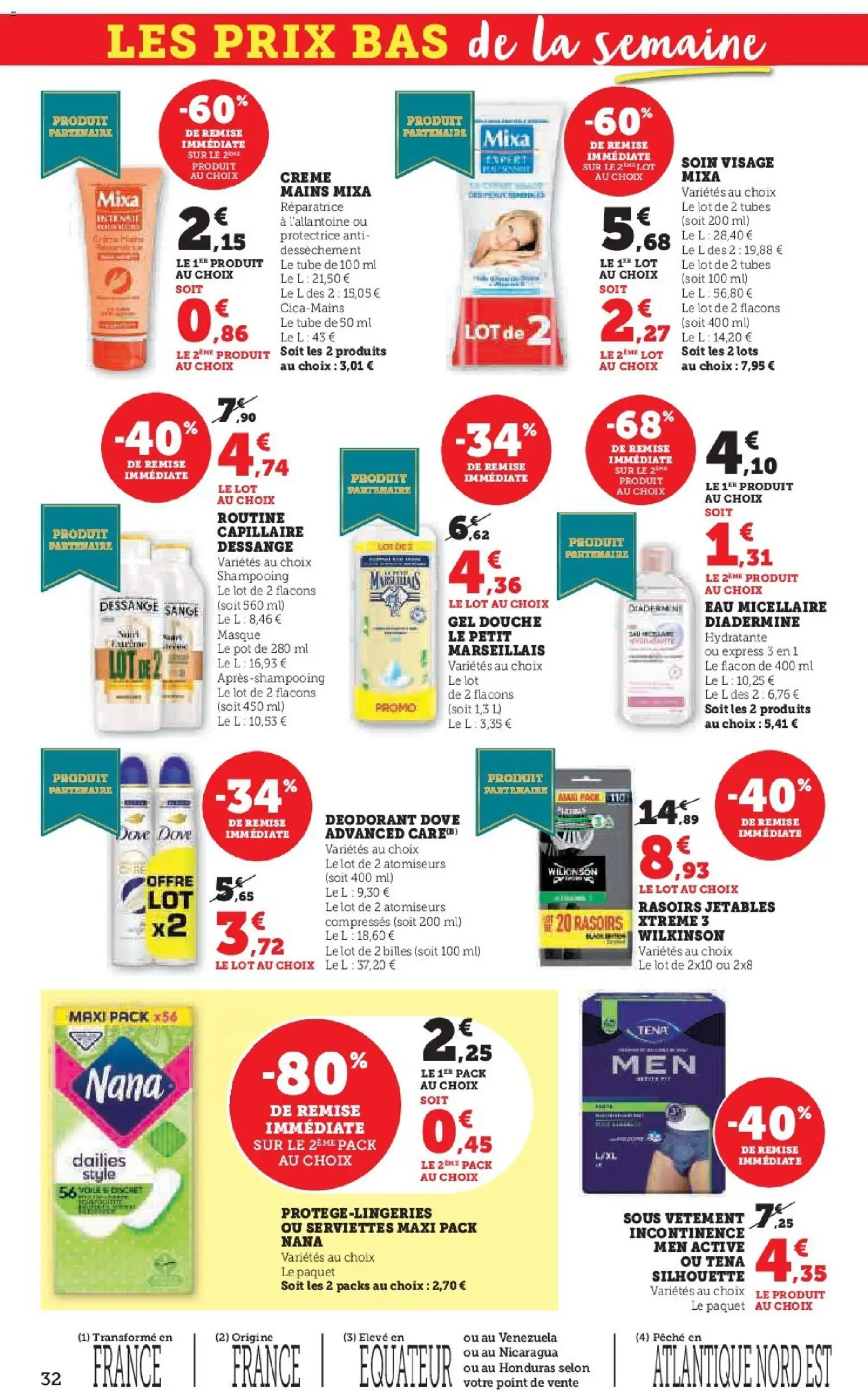 {H1} | Page: 32 | Produits: Masque, Déodorant, Douche, Crème