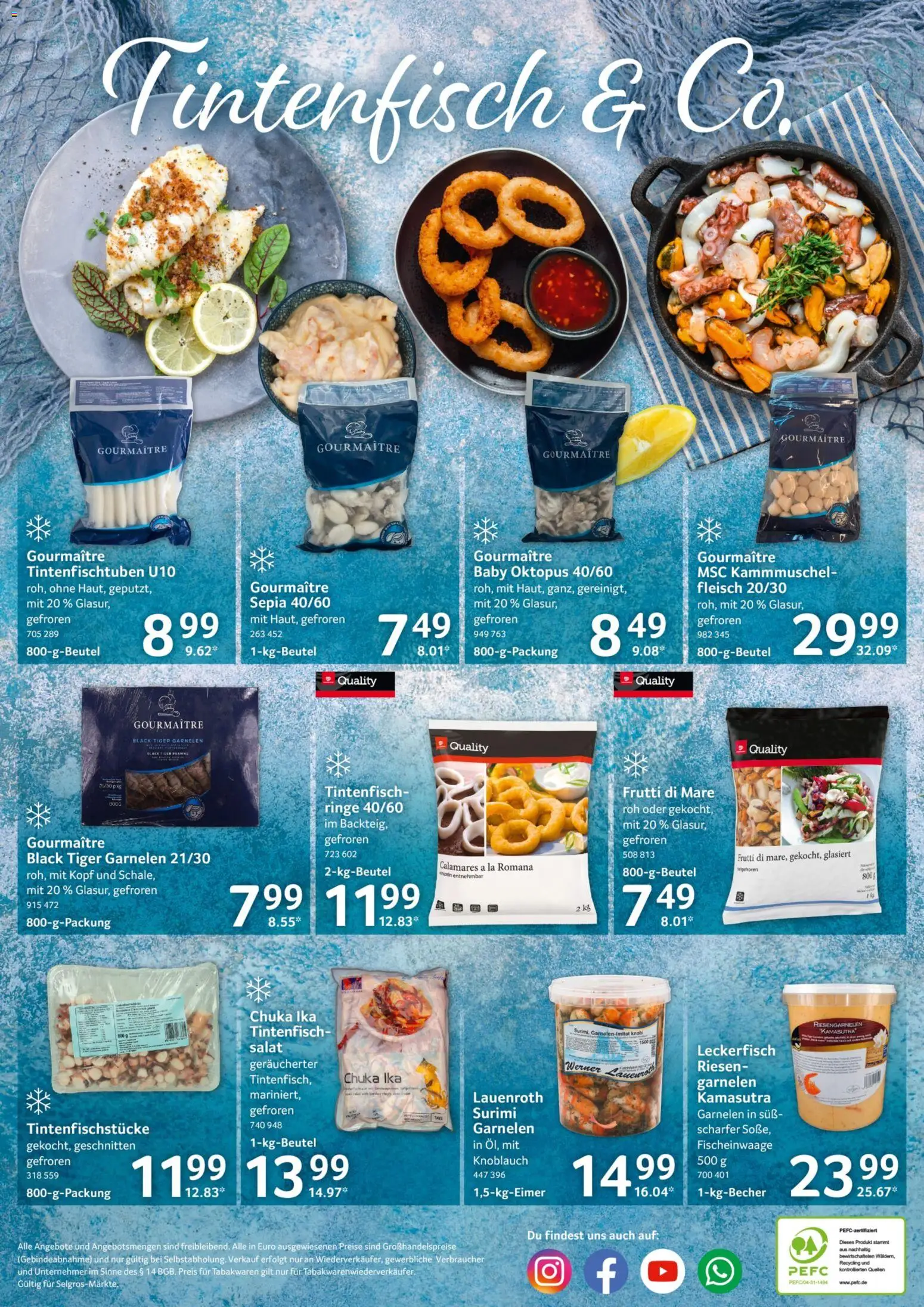 Selgros Gastronomie – gültig ab 05.02.2026 | Seite: 36 | Produkte: Knoblauch, Tiger garnelen, Fleisch, Salat