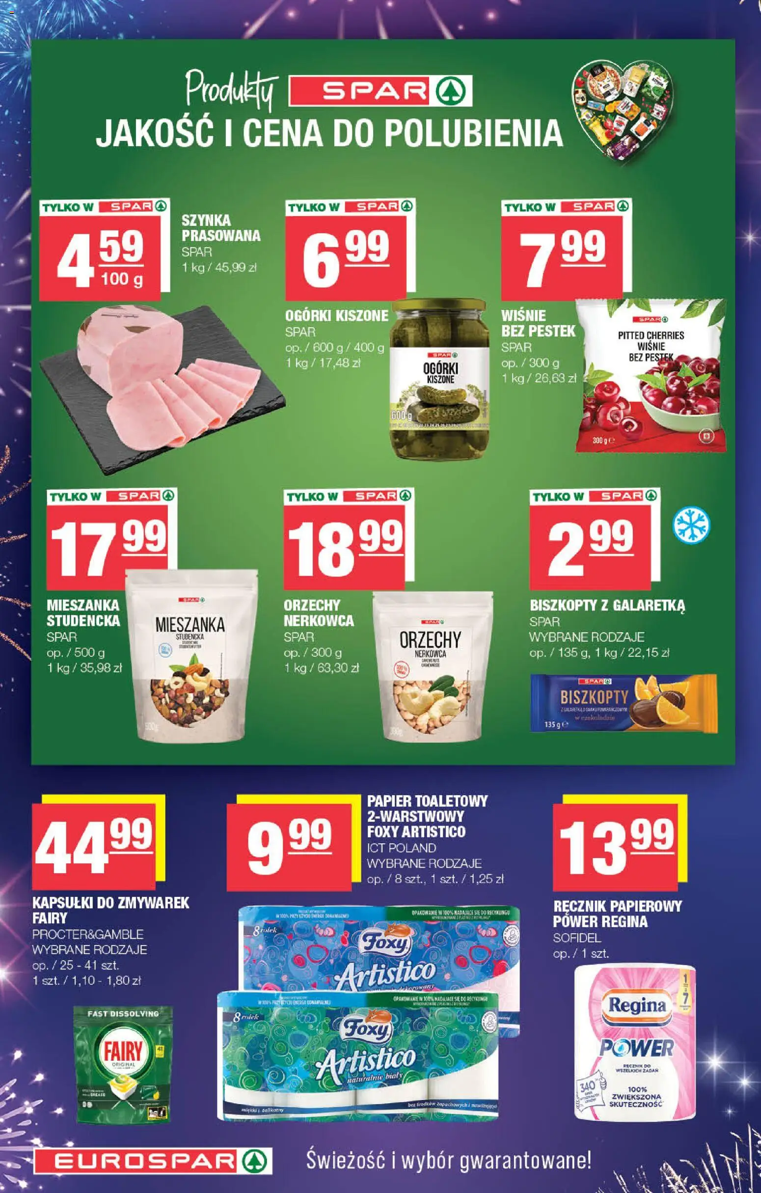 Spar Gazetka od 30.12.2025 | Strona: 6 | Produkty: Szynka, Fairy, Orzechy, Ręcznik papierowy