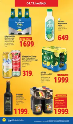 GÖSSER Natur Zitrone 0,0%*, Natur Zitrone 0,0%, Citrom, alkoholtartalom: 0%, 6 x 0,5l - amely érvényes a következő dátumtól: 09.04.2026 | Oldal: 62